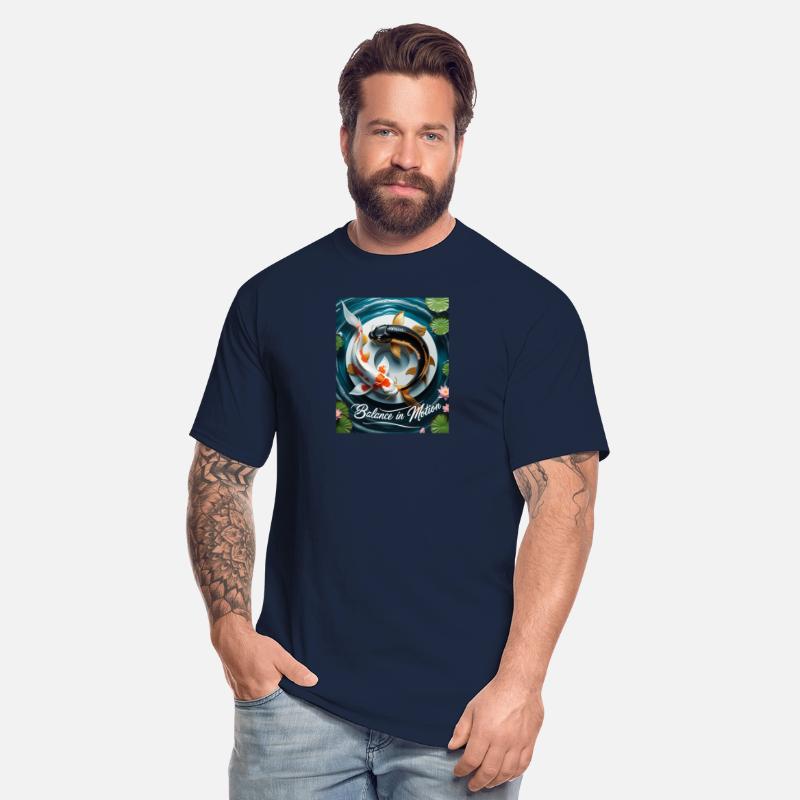 Koi Fish Balance in Motion T-shirt