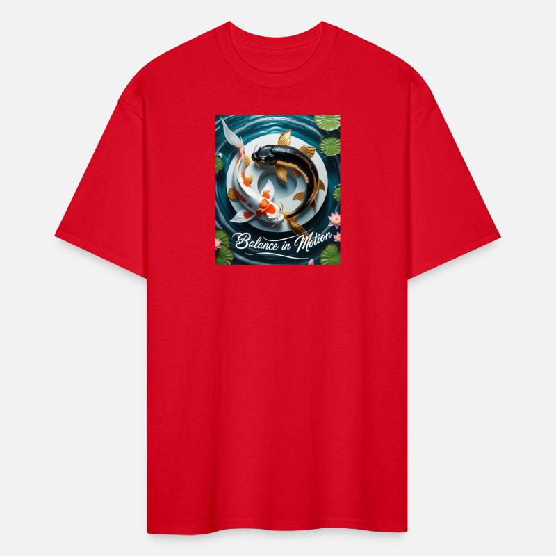 Koi Fish Balance in Motion T-shirt