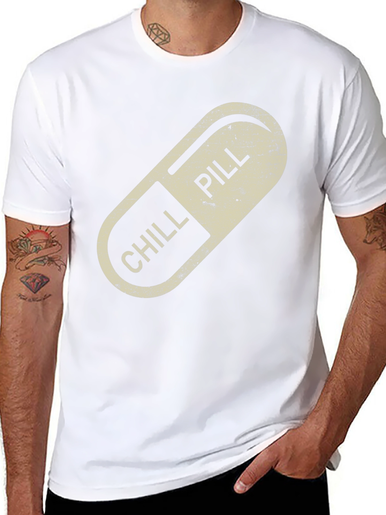 Chill Pill Graphic Tee - Relaxed Vibe