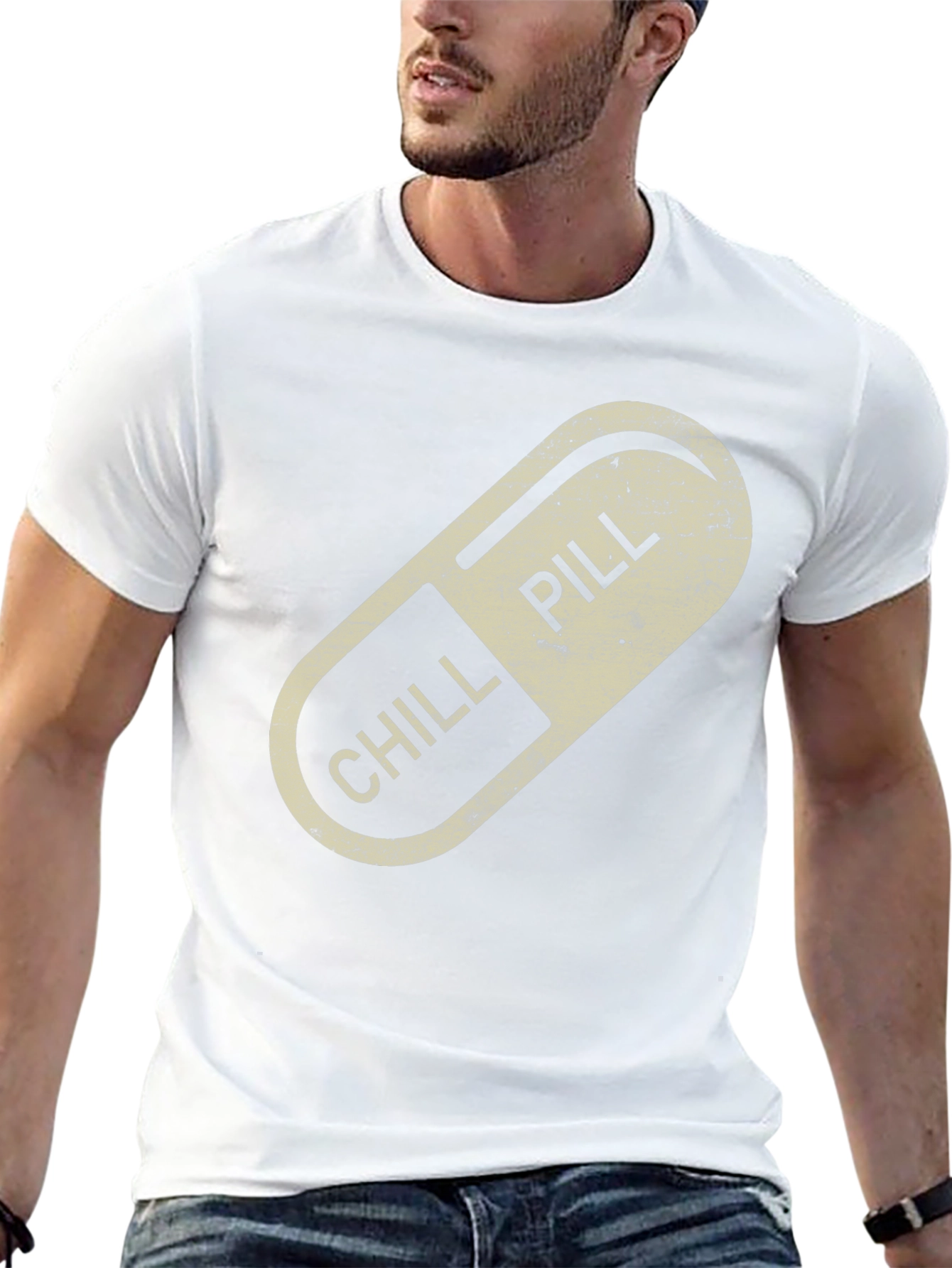 Chill Pill Graphic Tee - Relaxed Vibe