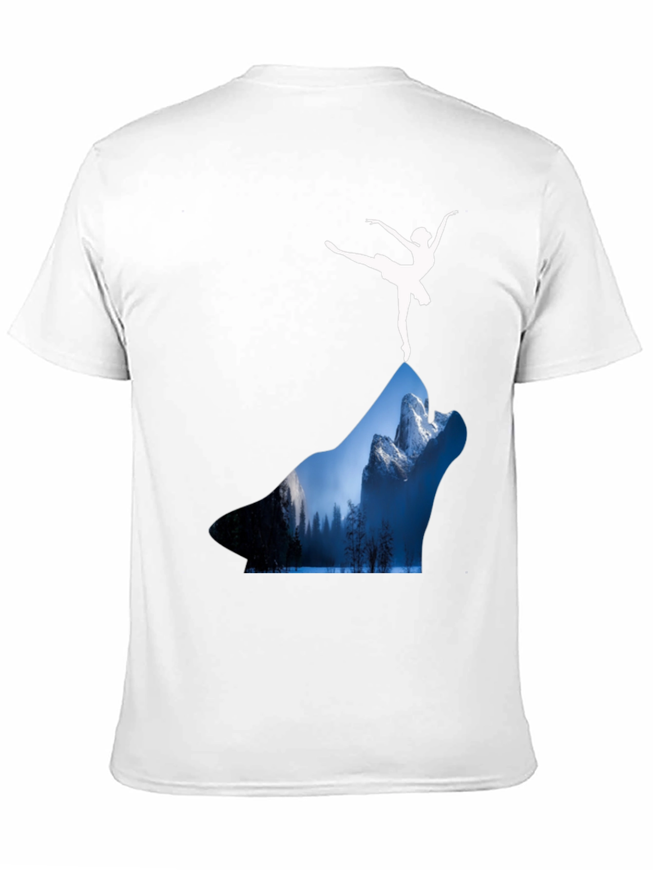 Wolf Landscape T-Shirt - Ballerina Design