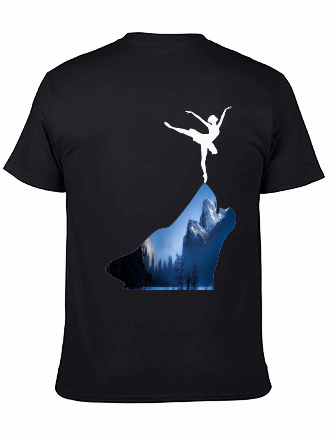 Wolf Landscape T-Shirt - Ballerina Design