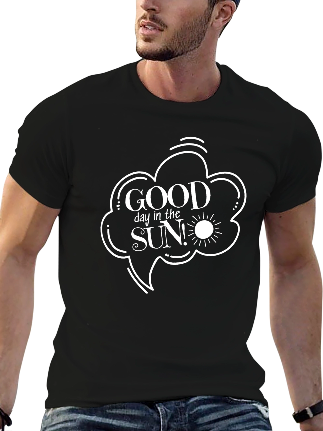 Good Day In The Sun Black T-Shirt
