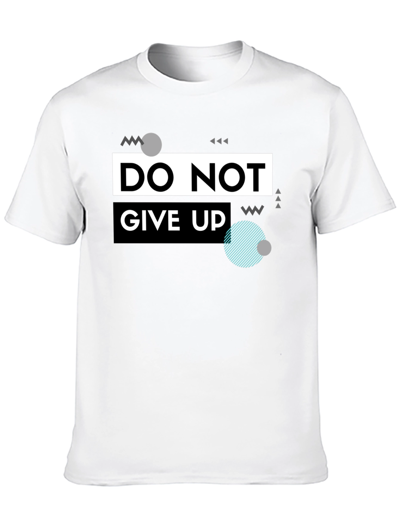 Do Not Give Up Graphic T-Shirt - Black