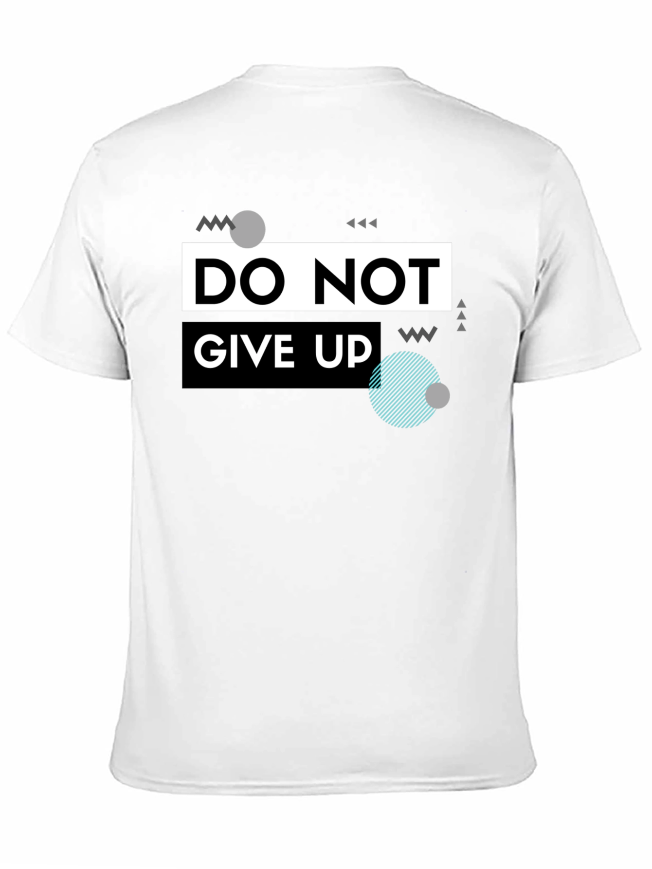 Do Not Give Up Graphic T-Shirt - Black