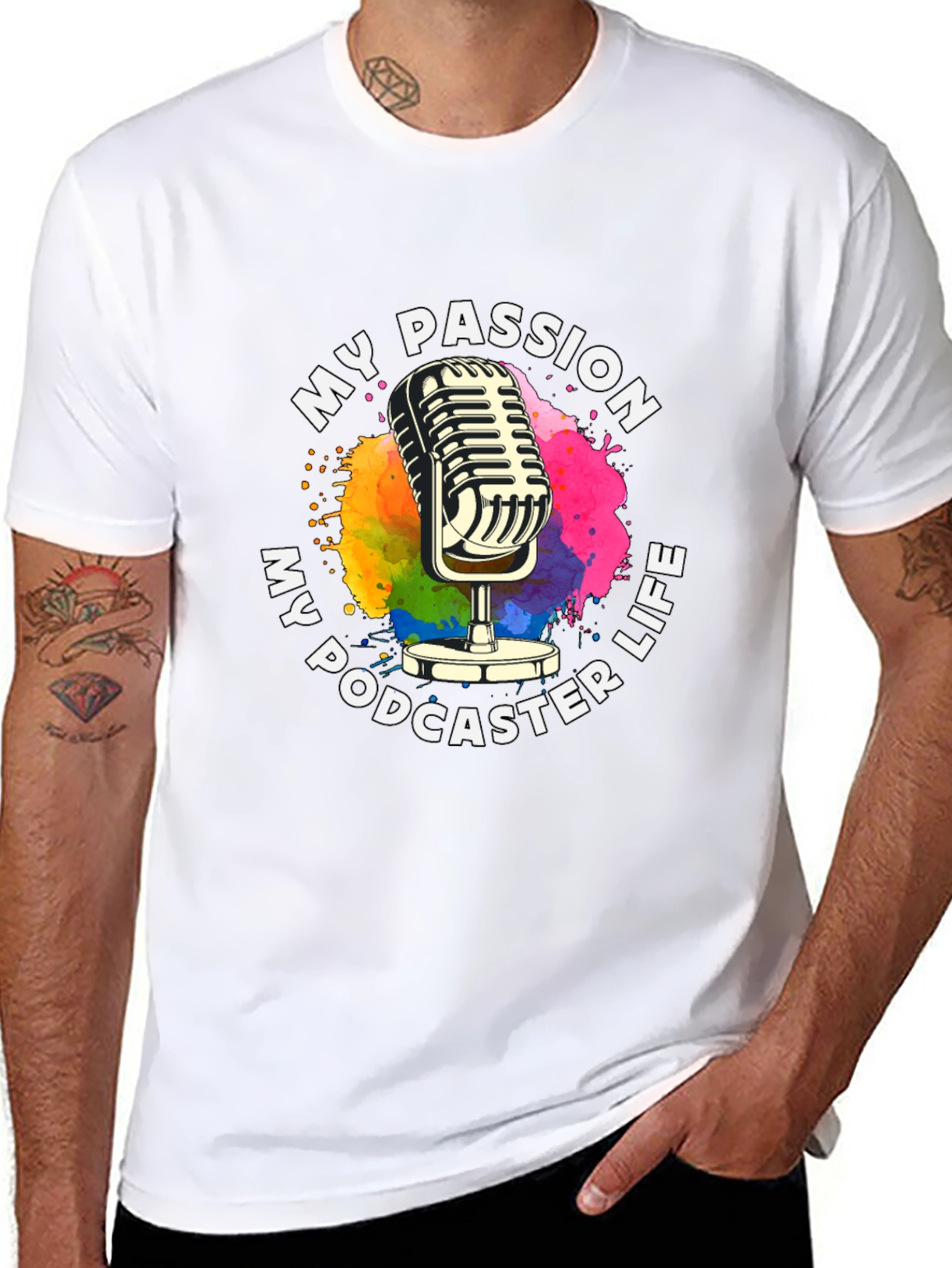 My Passion My Podcaster Life Graphic T-Shirt