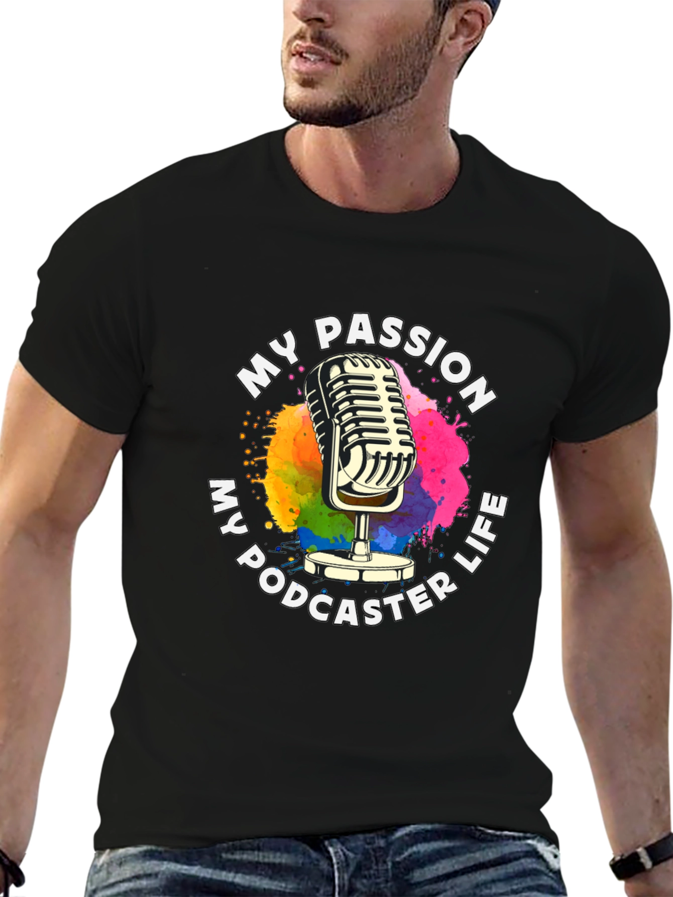 My Passion My Podcaster Life Graphic T-Shirt