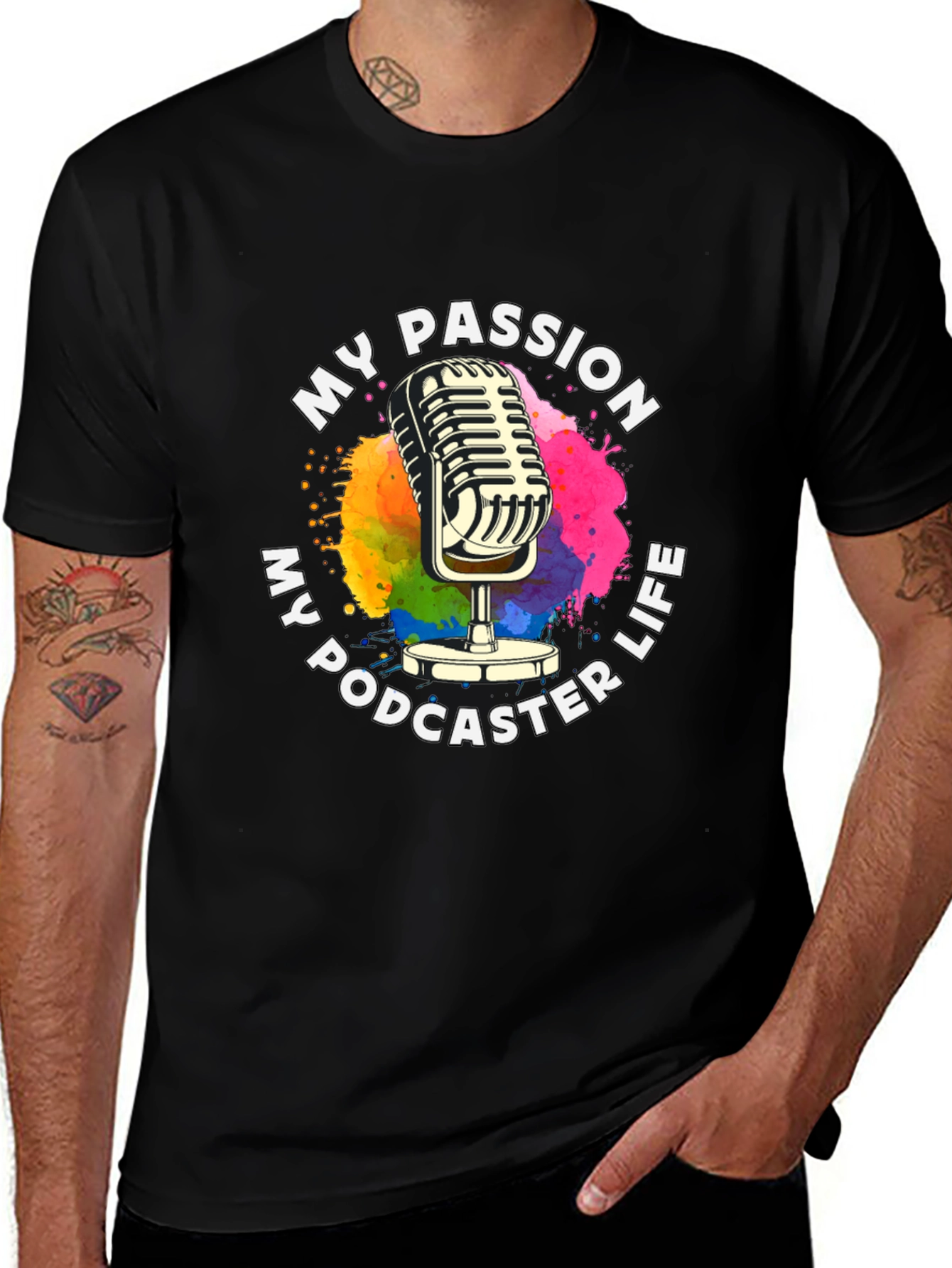 My Passion My Podcaster Life Graphic T-Shirt