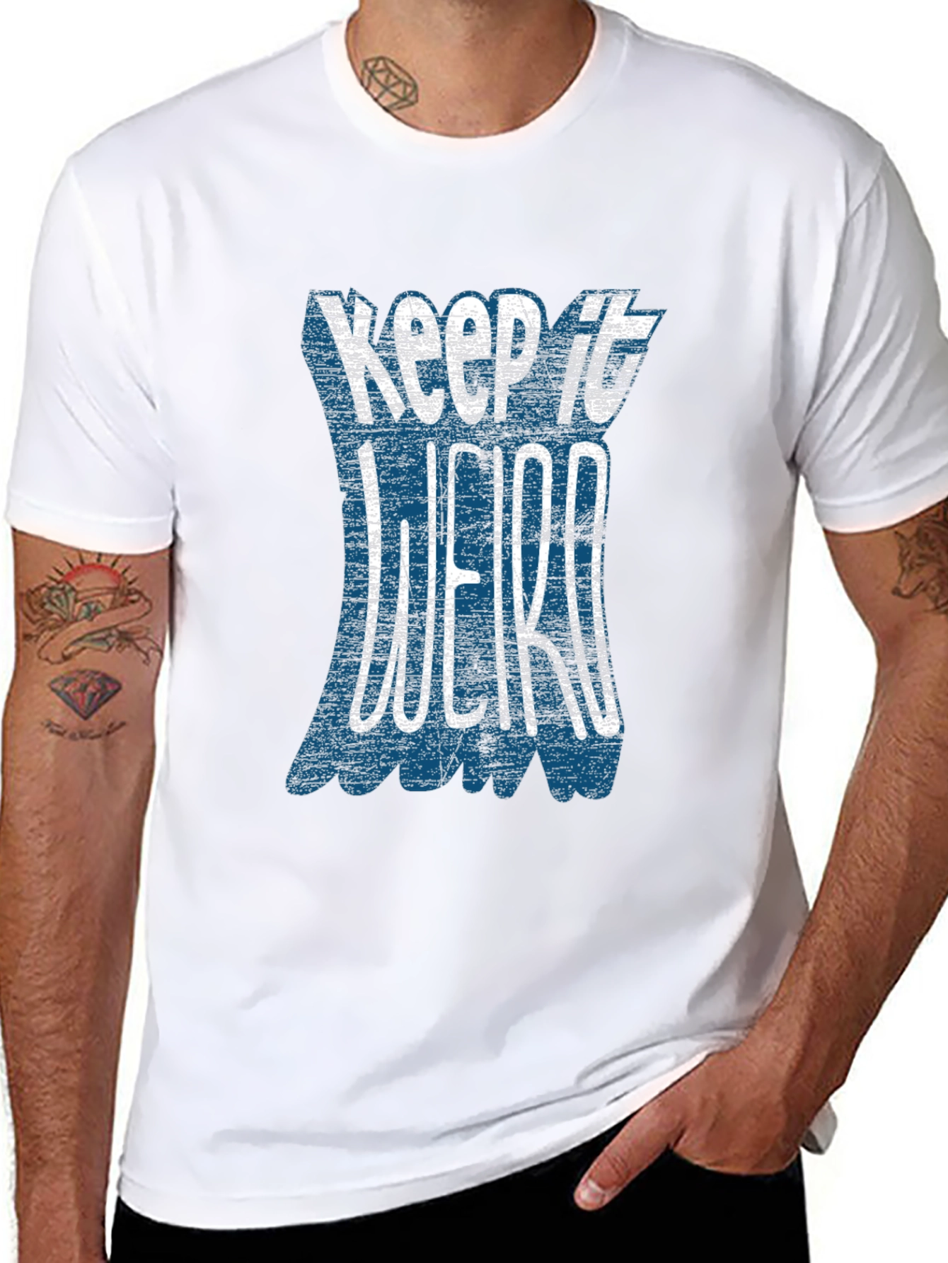 Keep It Weird Graphic T-Shirt - Black
