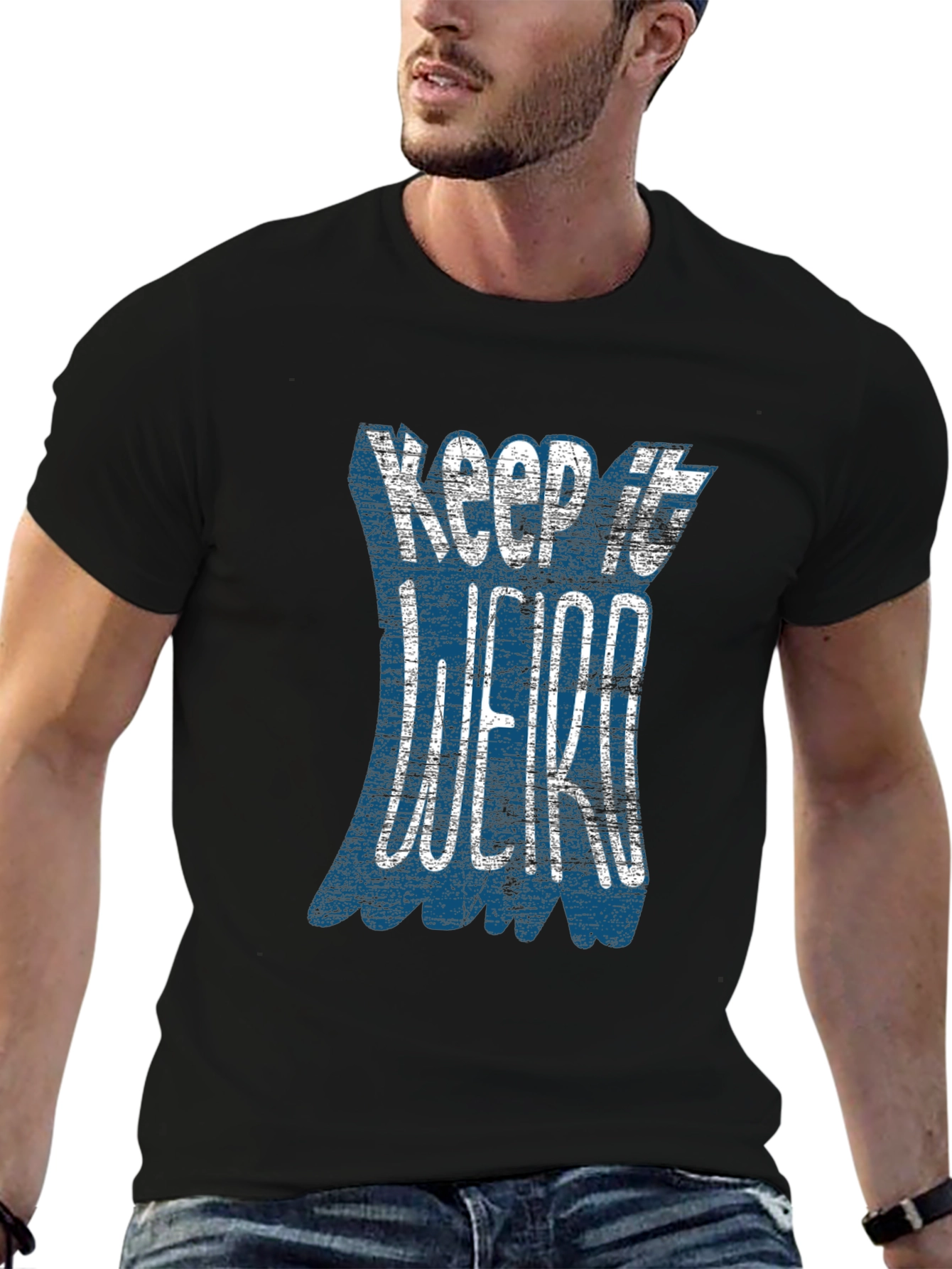 Keep It Weird Graphic T-Shirt - Black