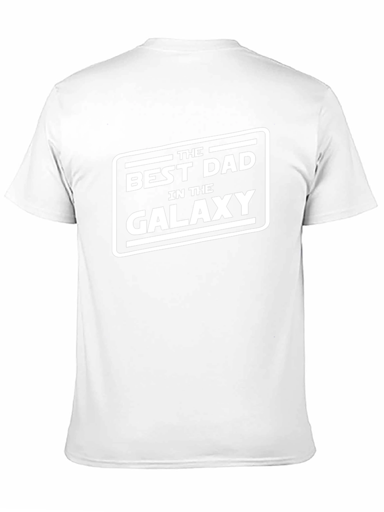 Best Dad in the Galaxy Black Graphic T-Shirt