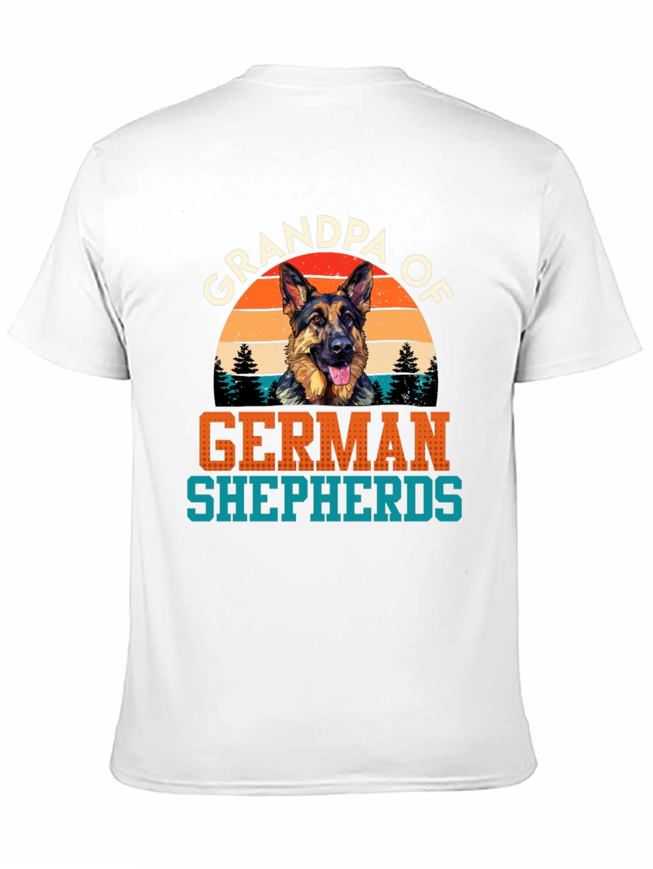 Grandpa of German Shepherds Graphic T-Shirt