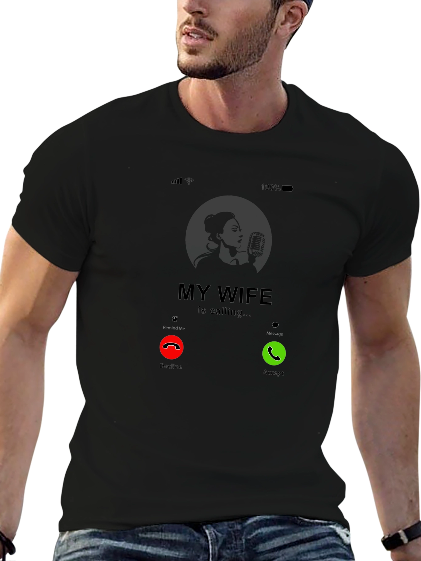 My Wife Is Calling T-Shirt - Funny Husband Tee