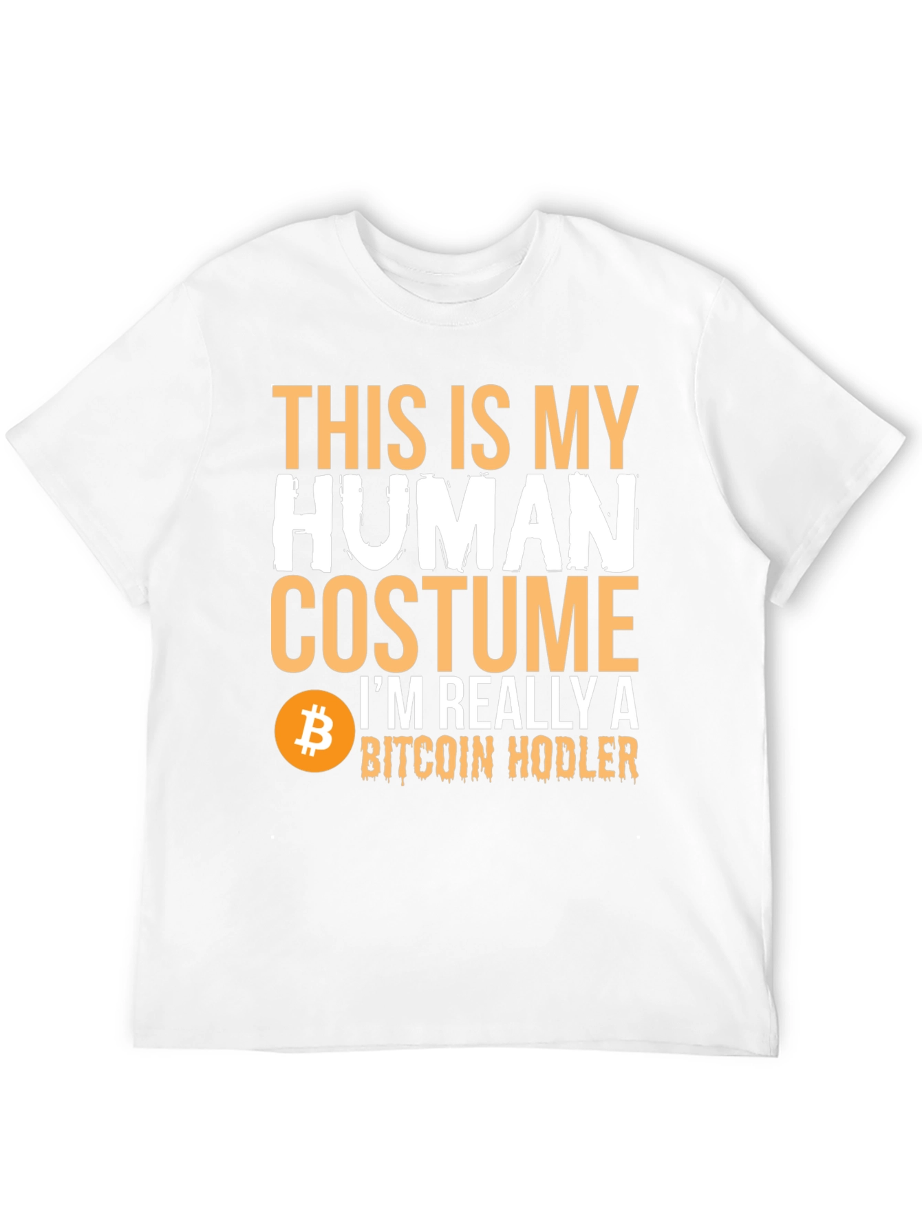 Bitcoin Hodler Human Costume Graphic Tee