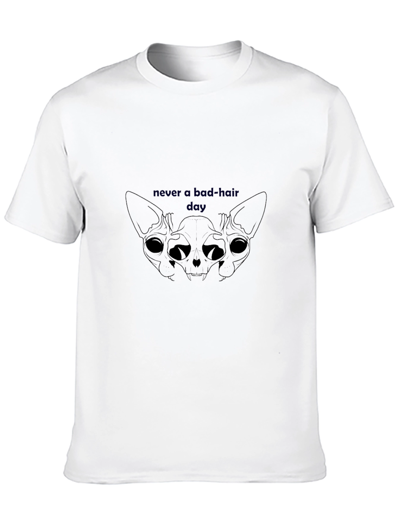 Never a Bad Hair Day Sphynx Cat T-Shirt