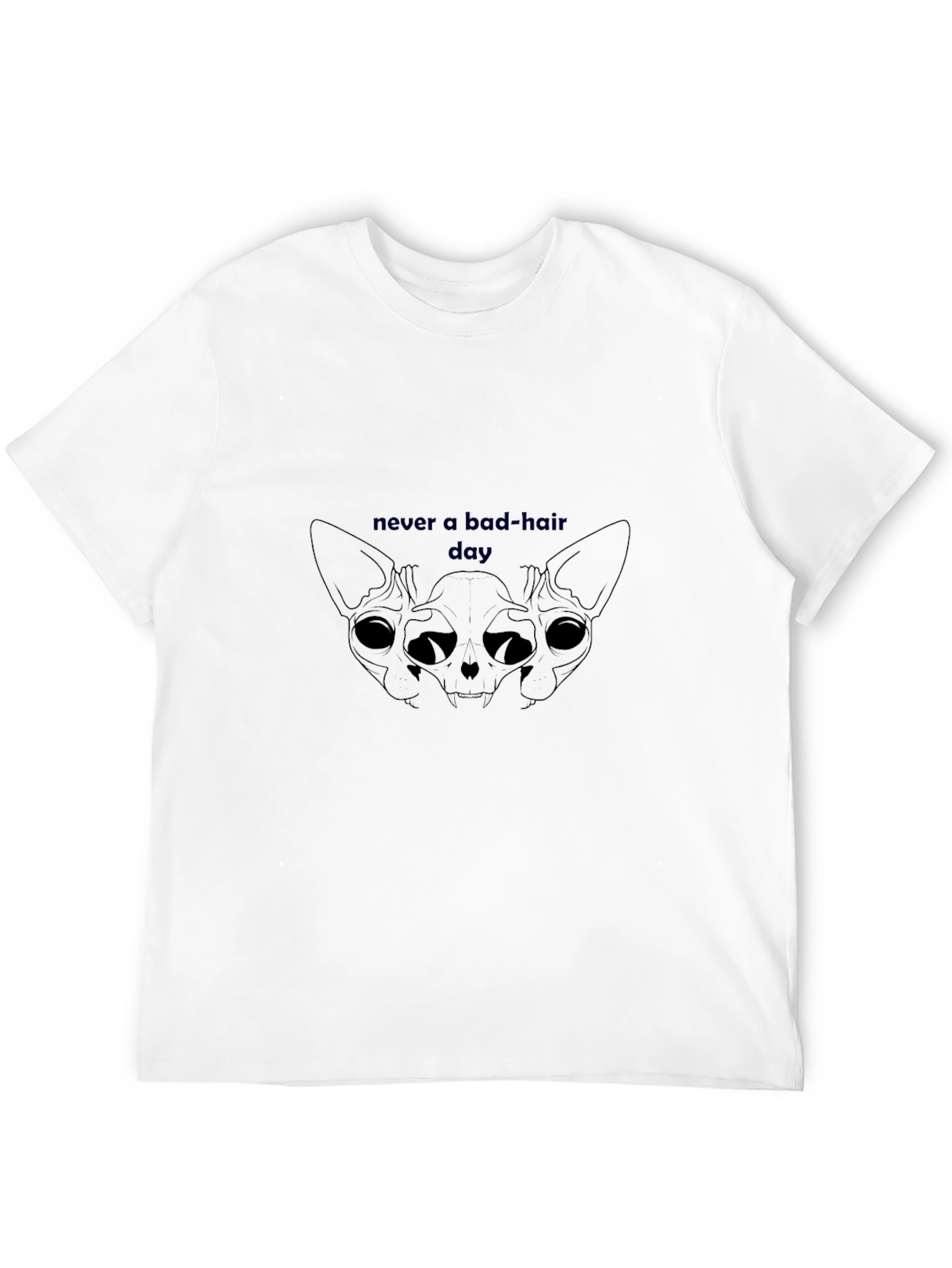 Never a Bad Hair Day Sphynx Cat T-Shirt