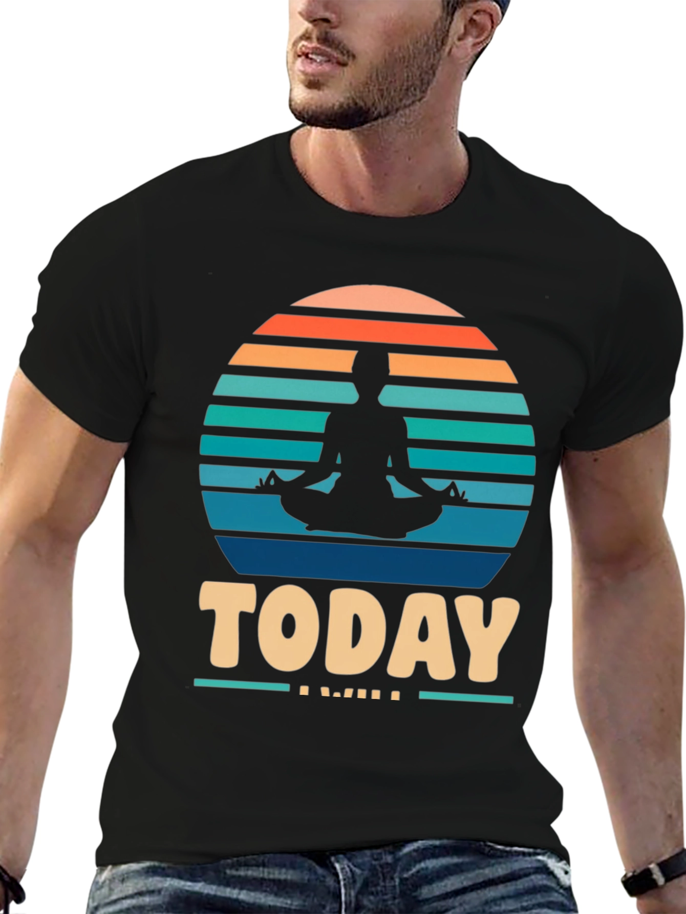 Yoga Meditation Graphic T-Shirt - Today