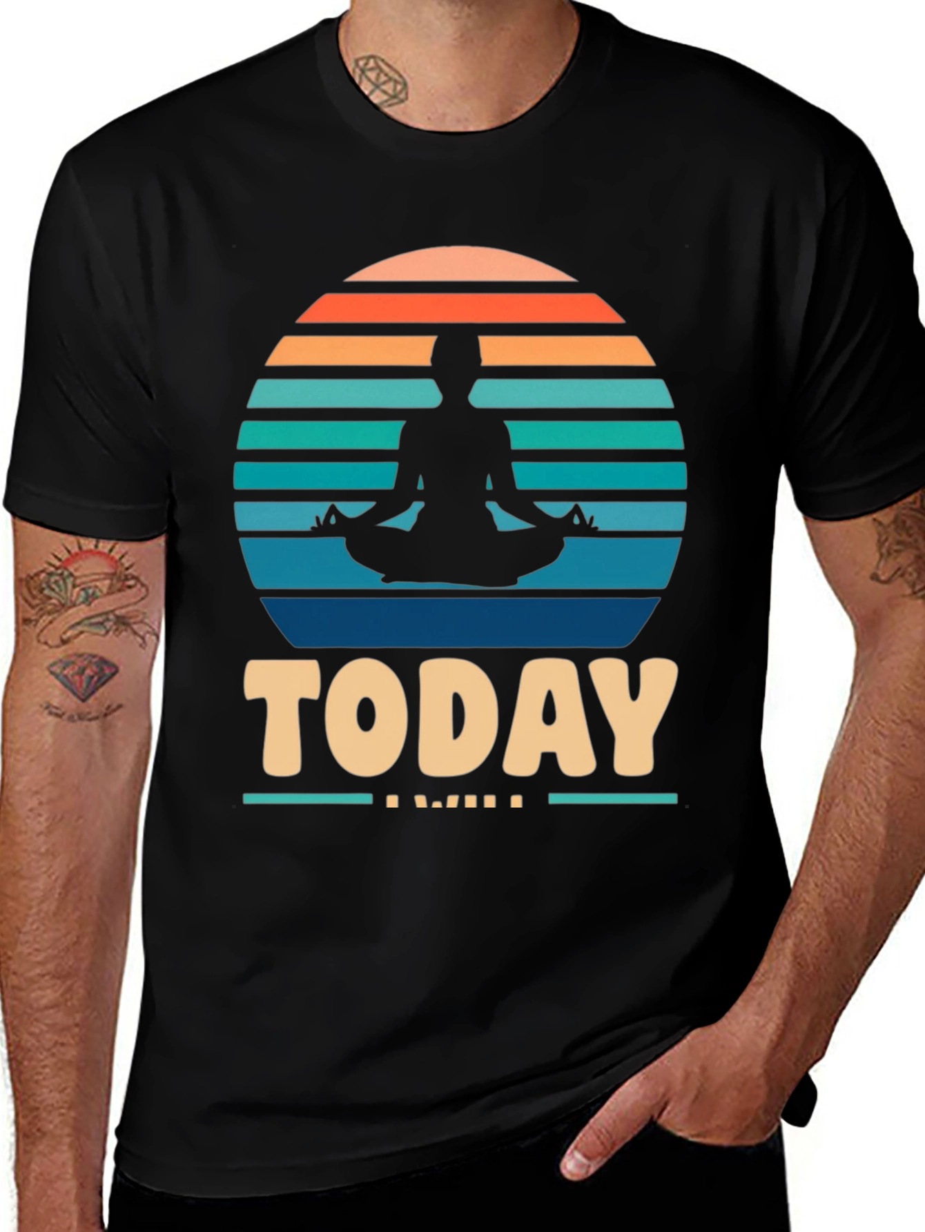 Yoga Meditation Graphic T-Shirt - Today