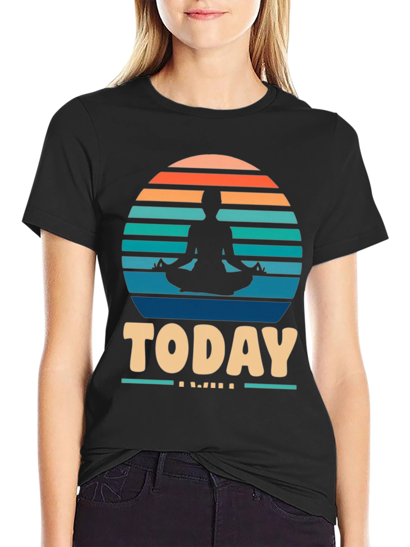 Yoga Meditation Graphic T-Shirt - Today