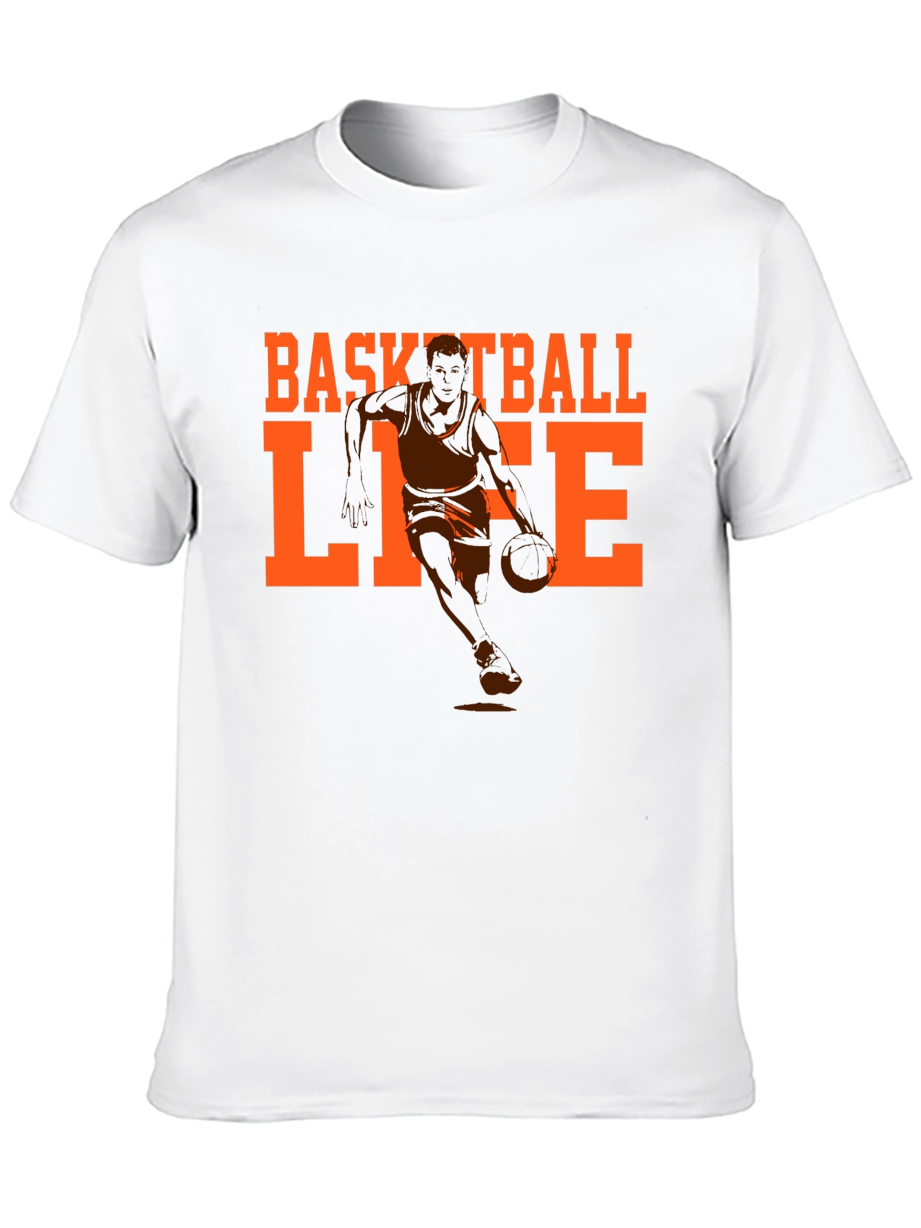 Basketball Life Graphic Tee - Black