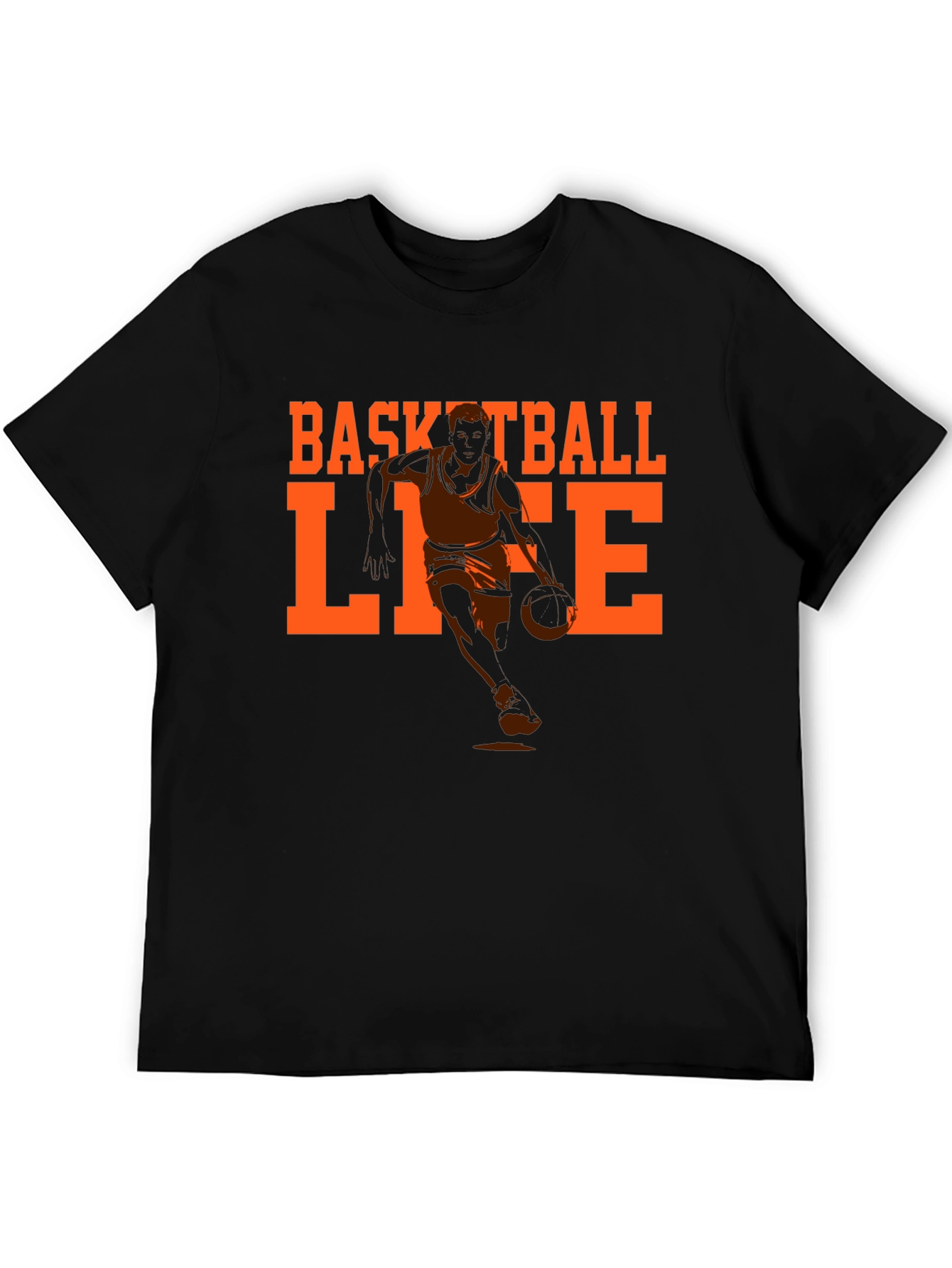 Basketball Life Graphic Tee - Black