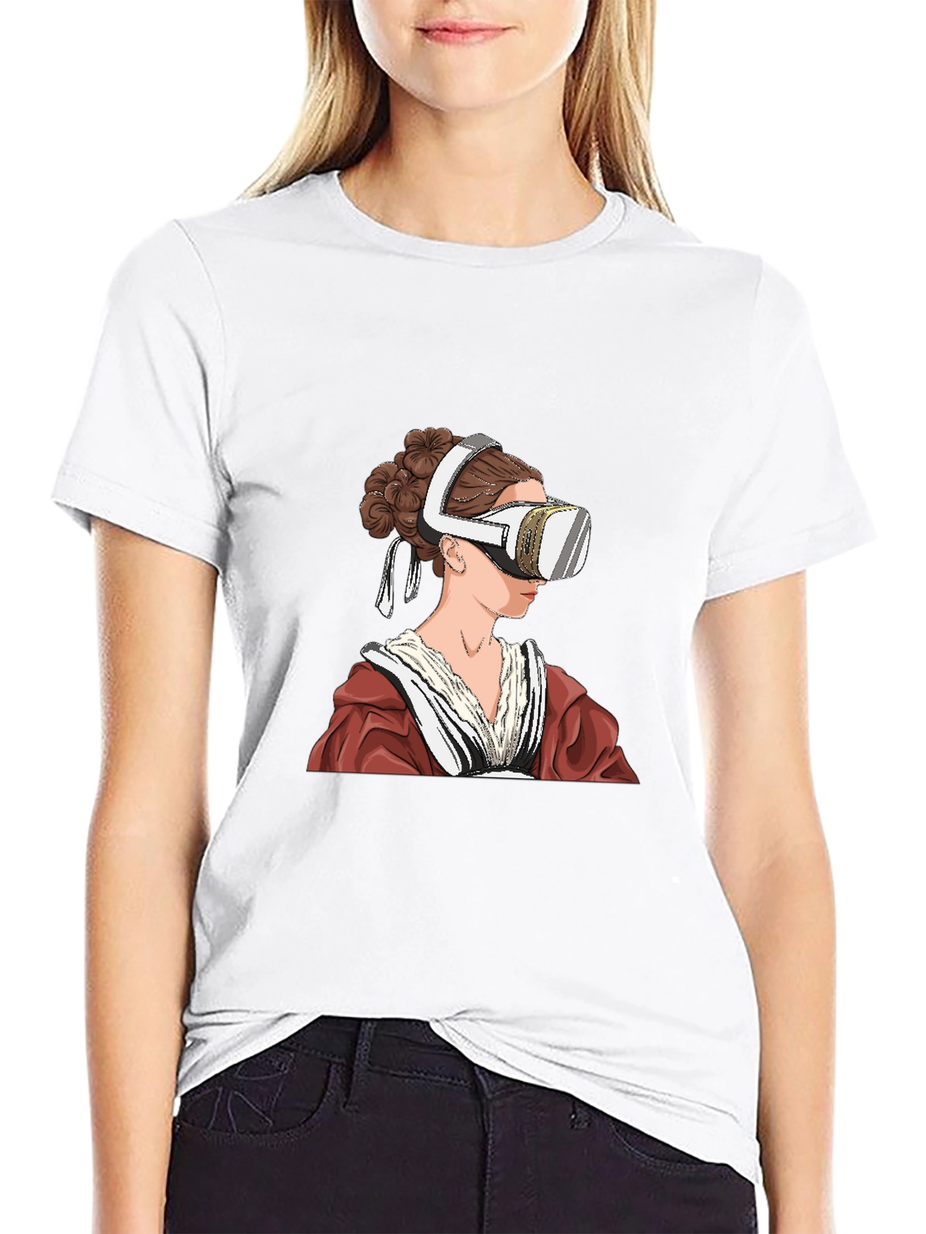 VR Headset Renaissance Art T-Shirt
