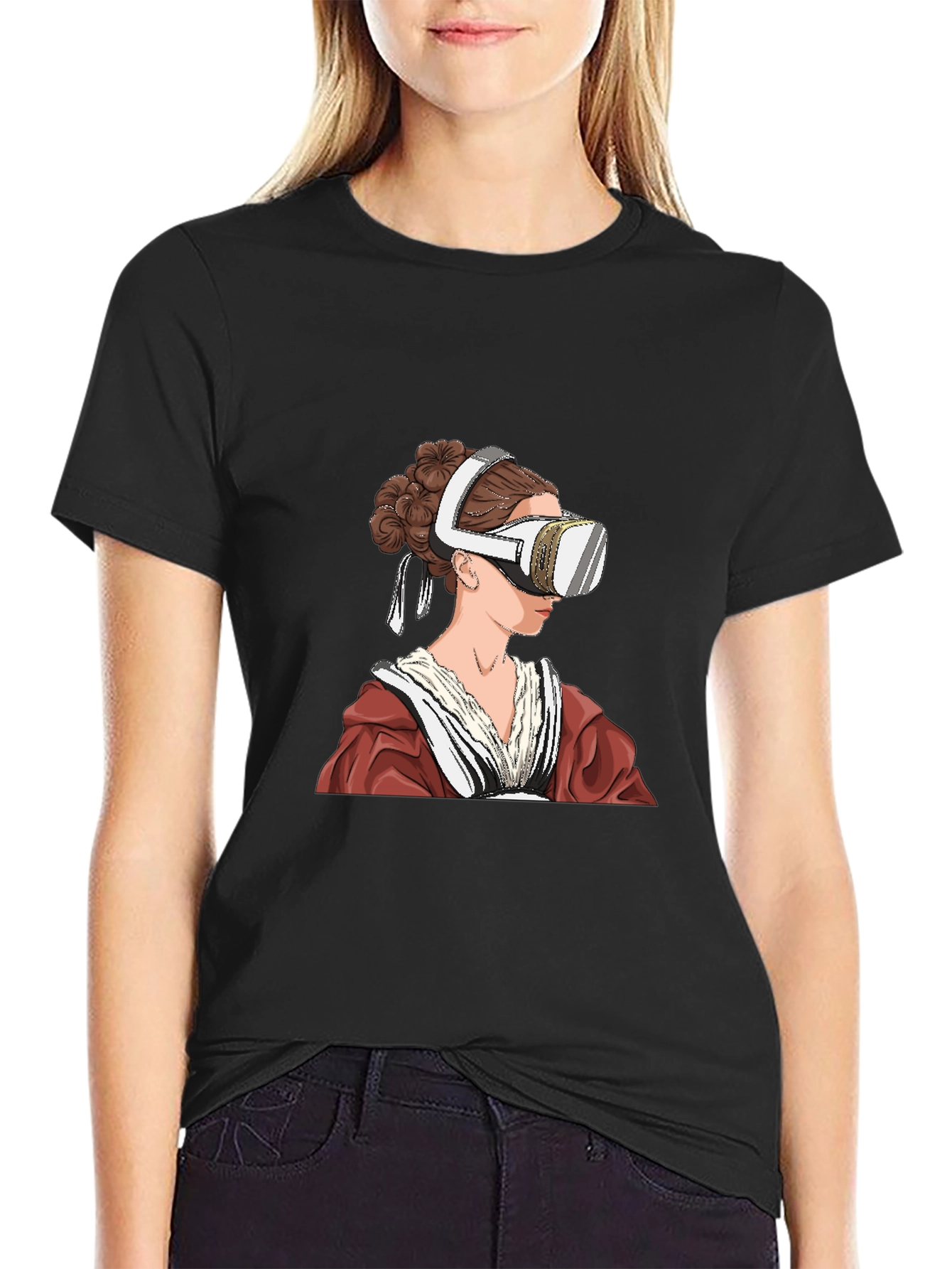 VR Headset Renaissance Art T-Shirt