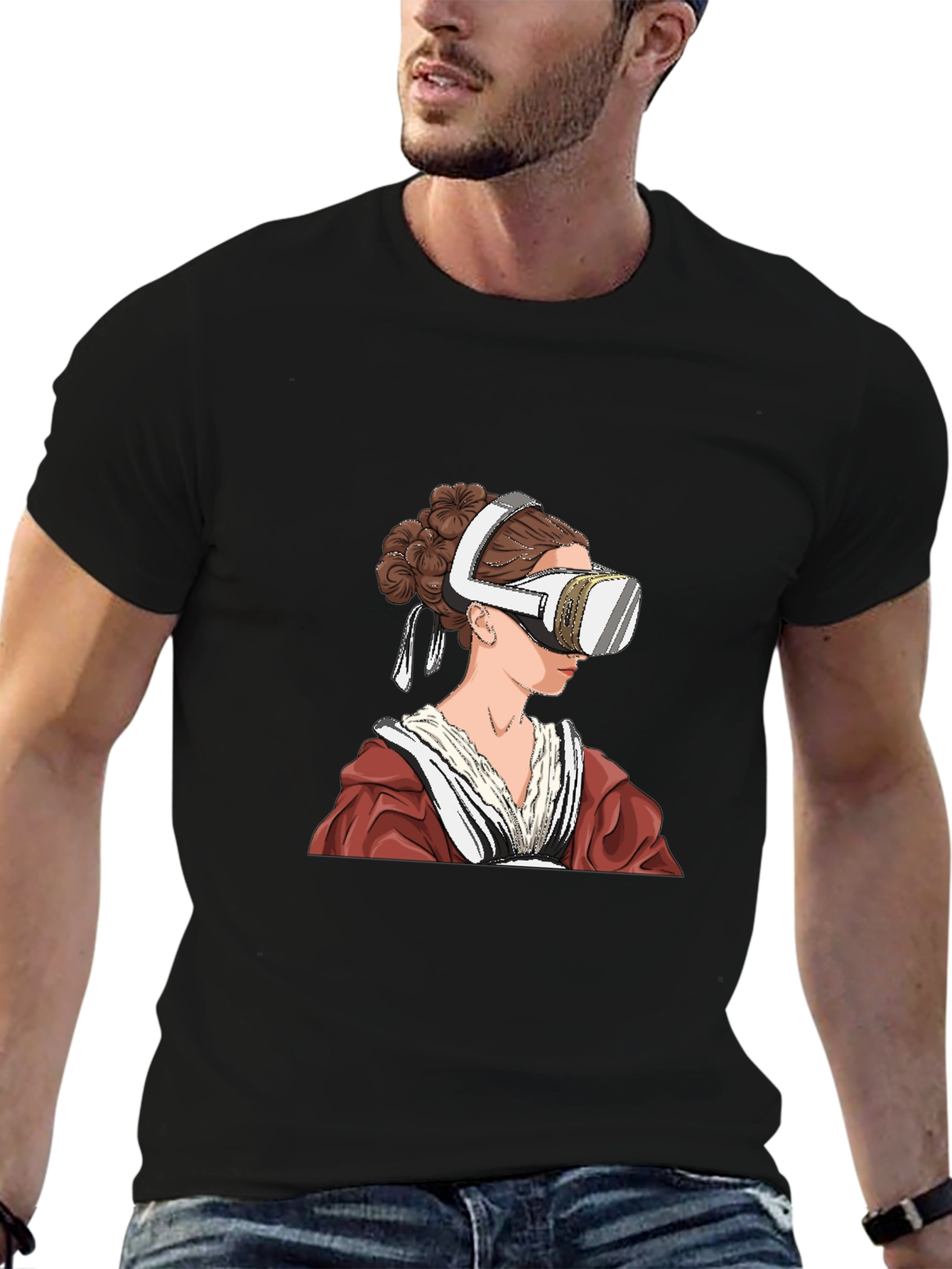 VR Headset Renaissance Art T-Shirt