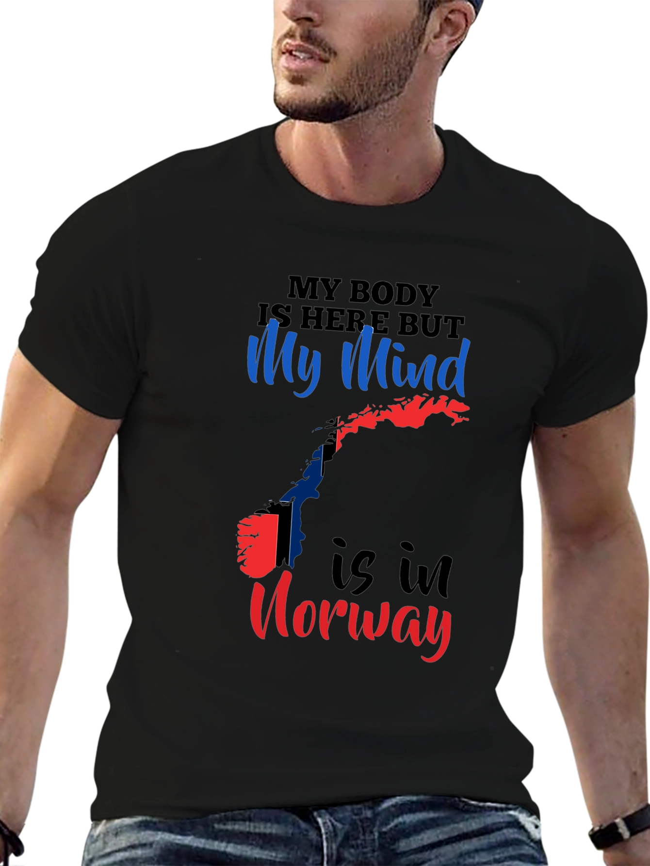Norway Mind T-Shirt Novelty Travel Tee