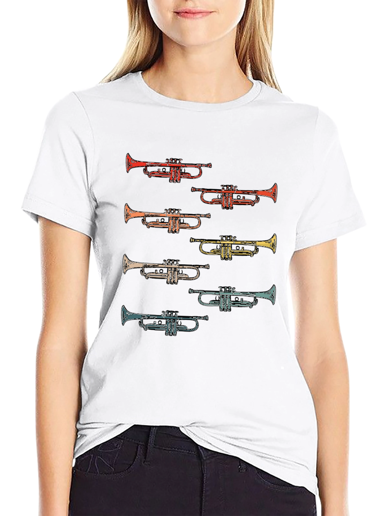 Trumpet T-Shirt - Retro Musical Instrument Tee