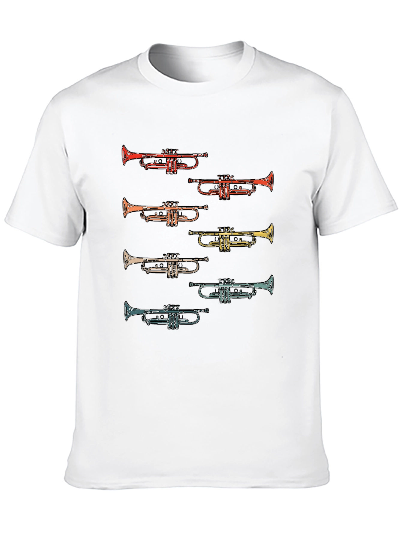 Trumpet T-Shirt - Retro Musical Instrument Tee