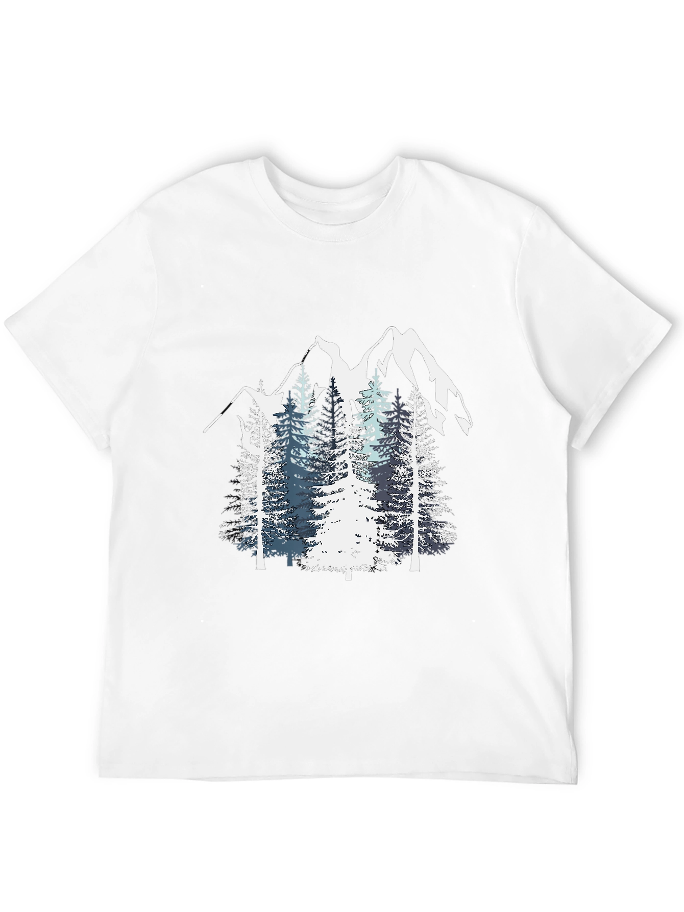 Mountain Pine Tree Graphic Tee - Nature Inspired
