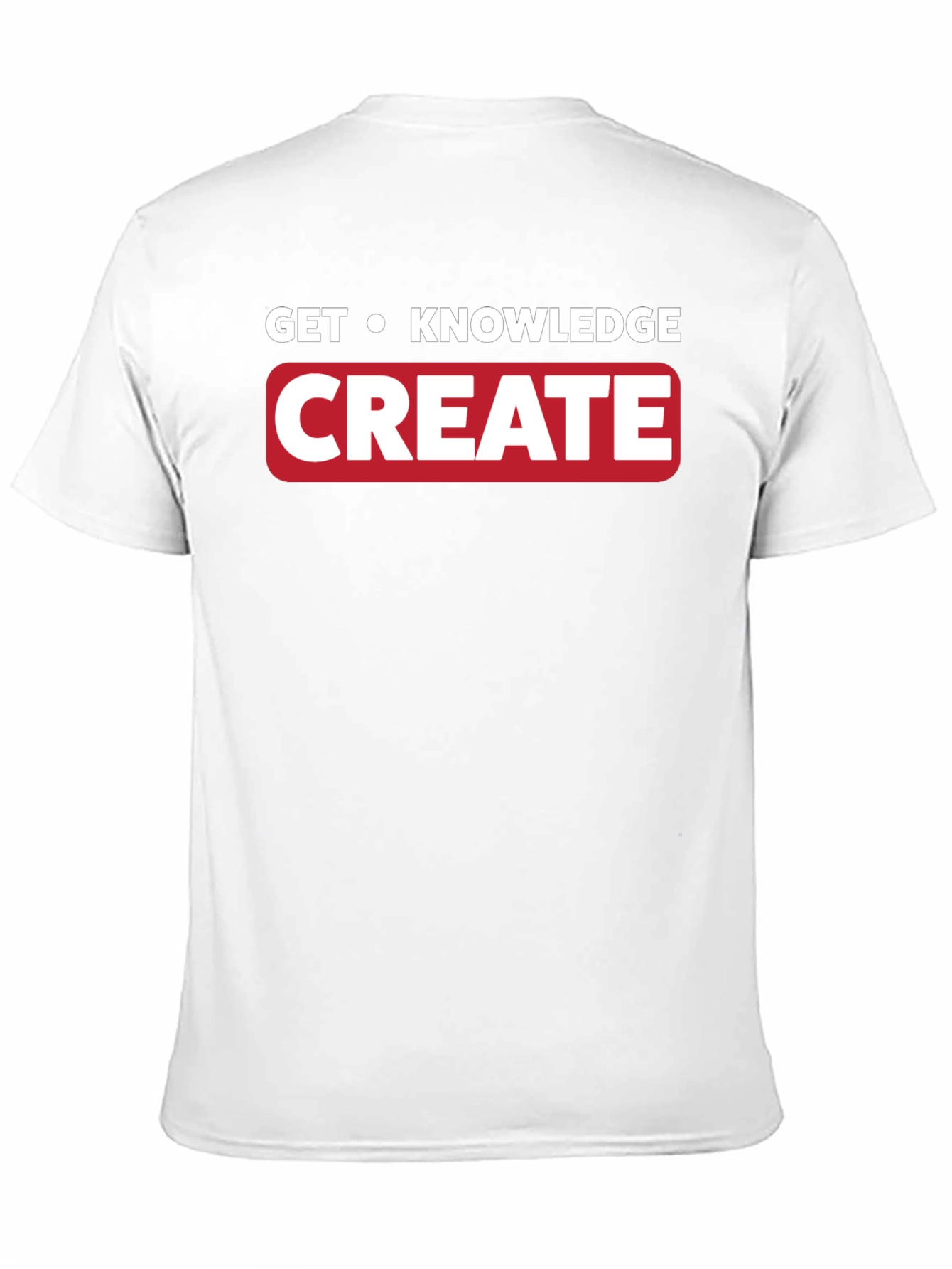 Get Knowledge Create T-Shirt - Black