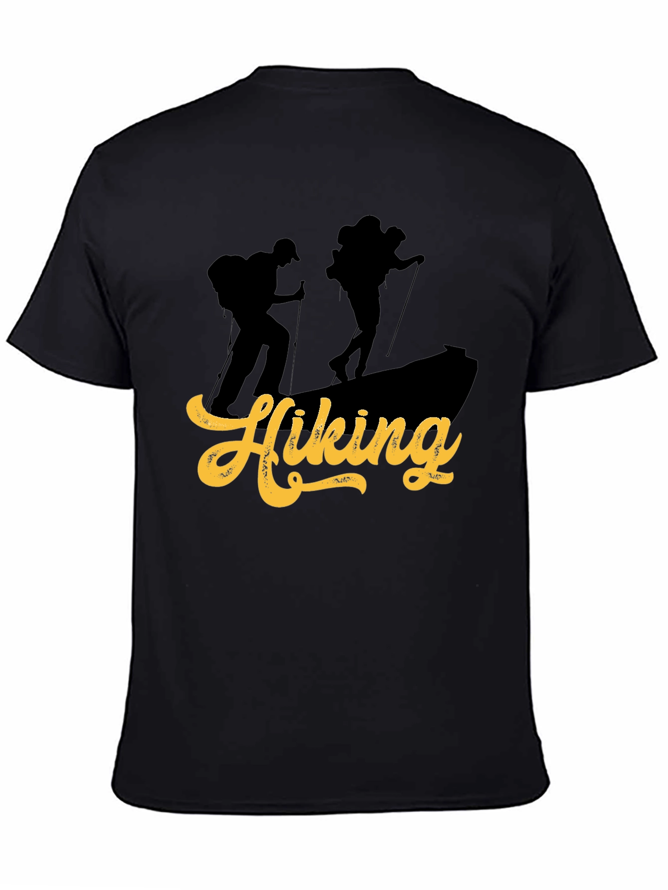 Hiking Adventure Graphic Tee - Black