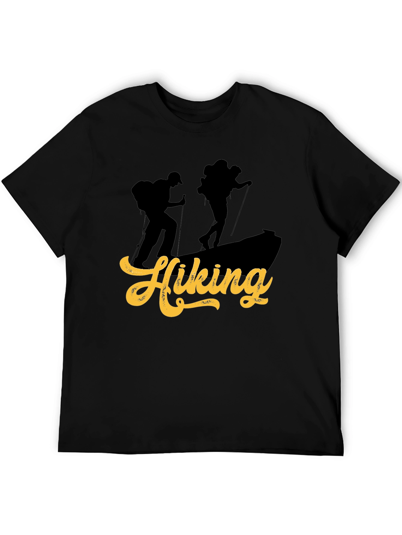 Hiking Adventure Graphic Tee - Black