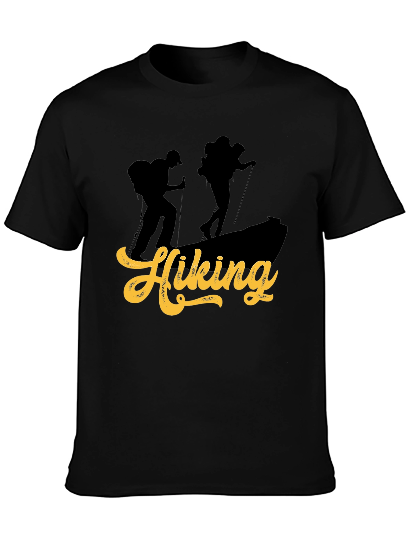 Hiking Adventure Graphic Tee - Black