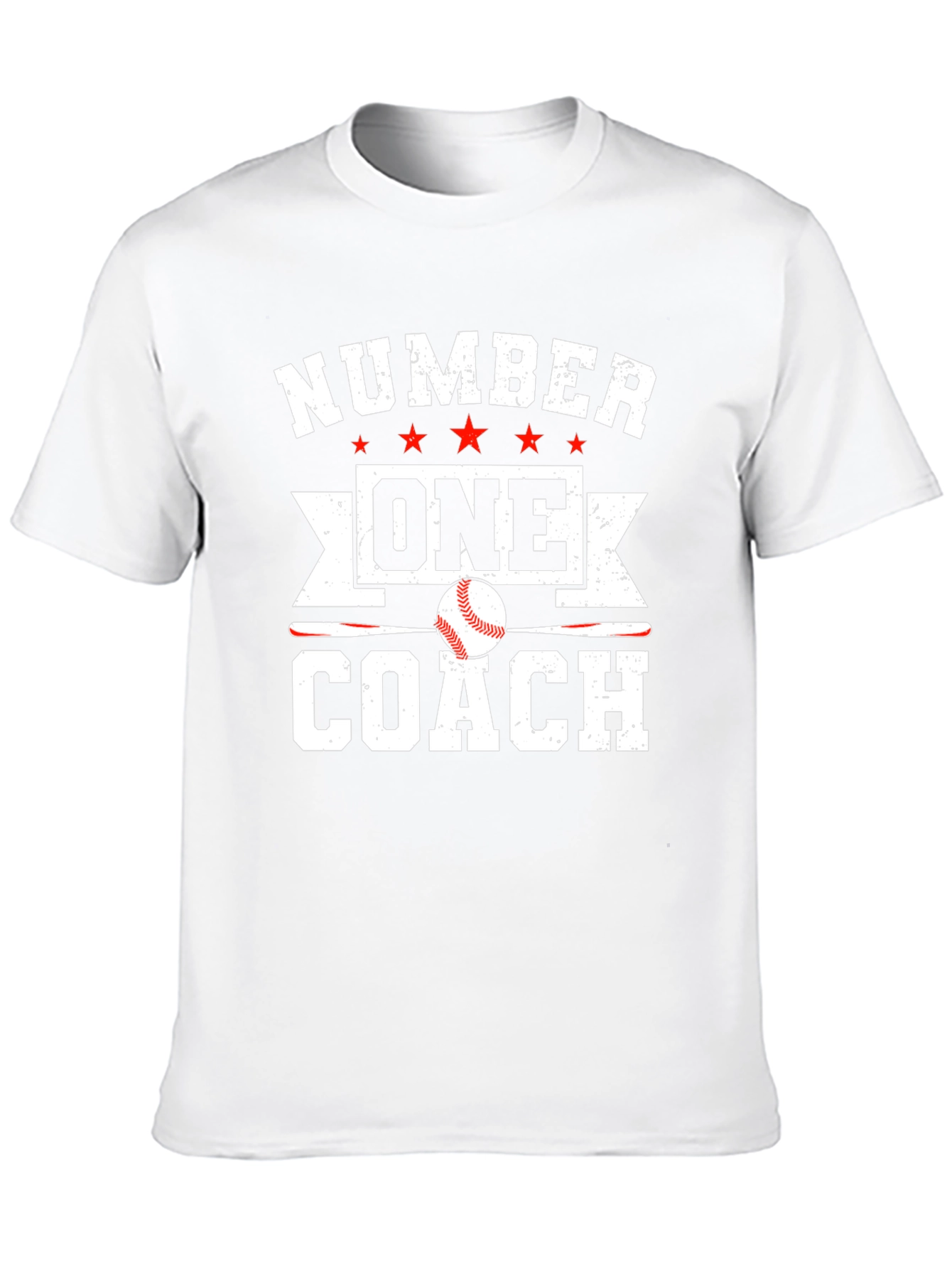 Number One Baseball Coach Graphic T-Shirt
