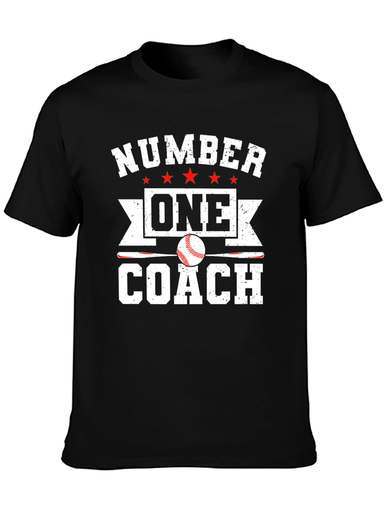 Number One Baseball Coach Graphic T-Shirt