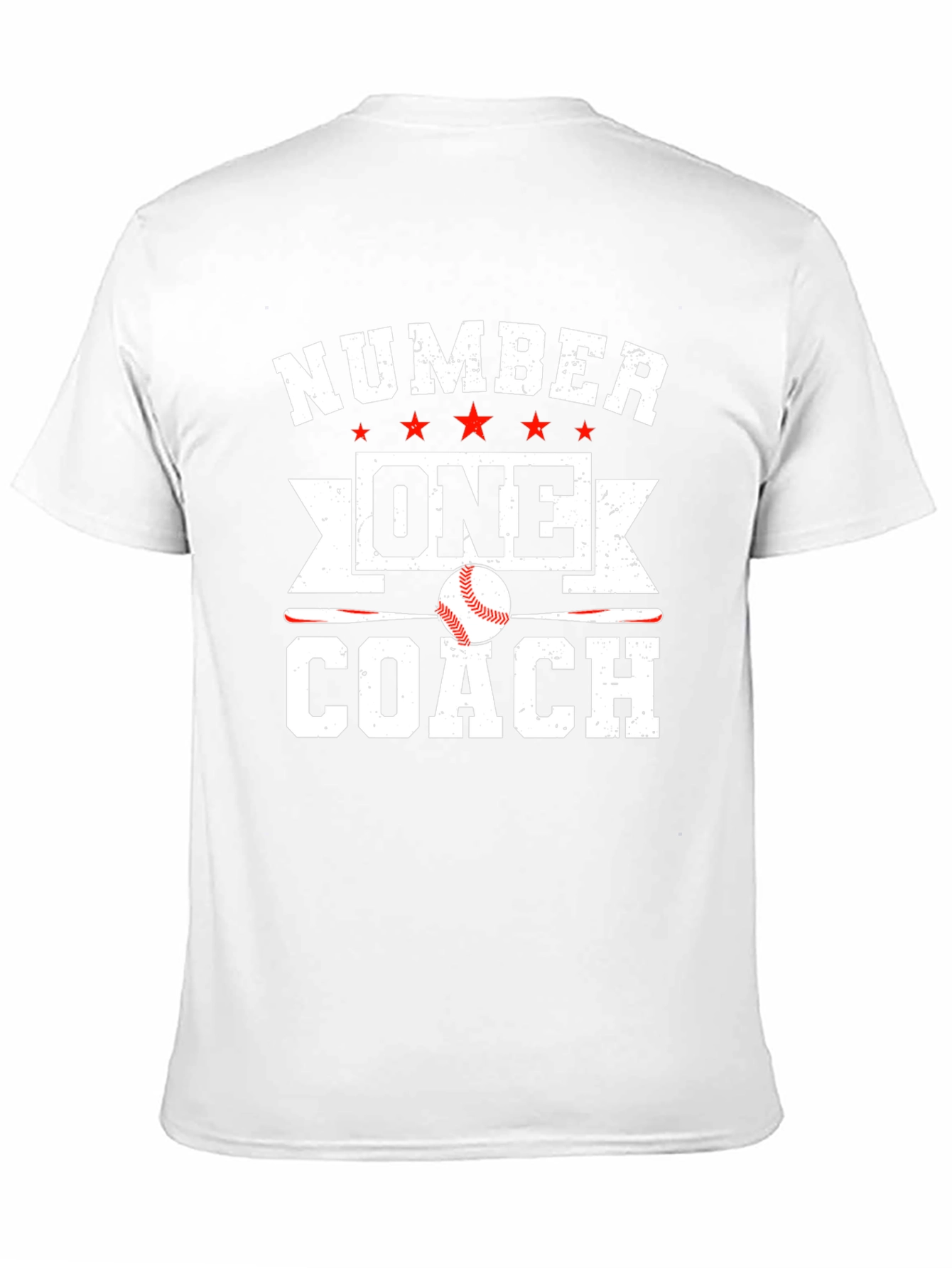 Number One Baseball Coach Graphic T-Shirt