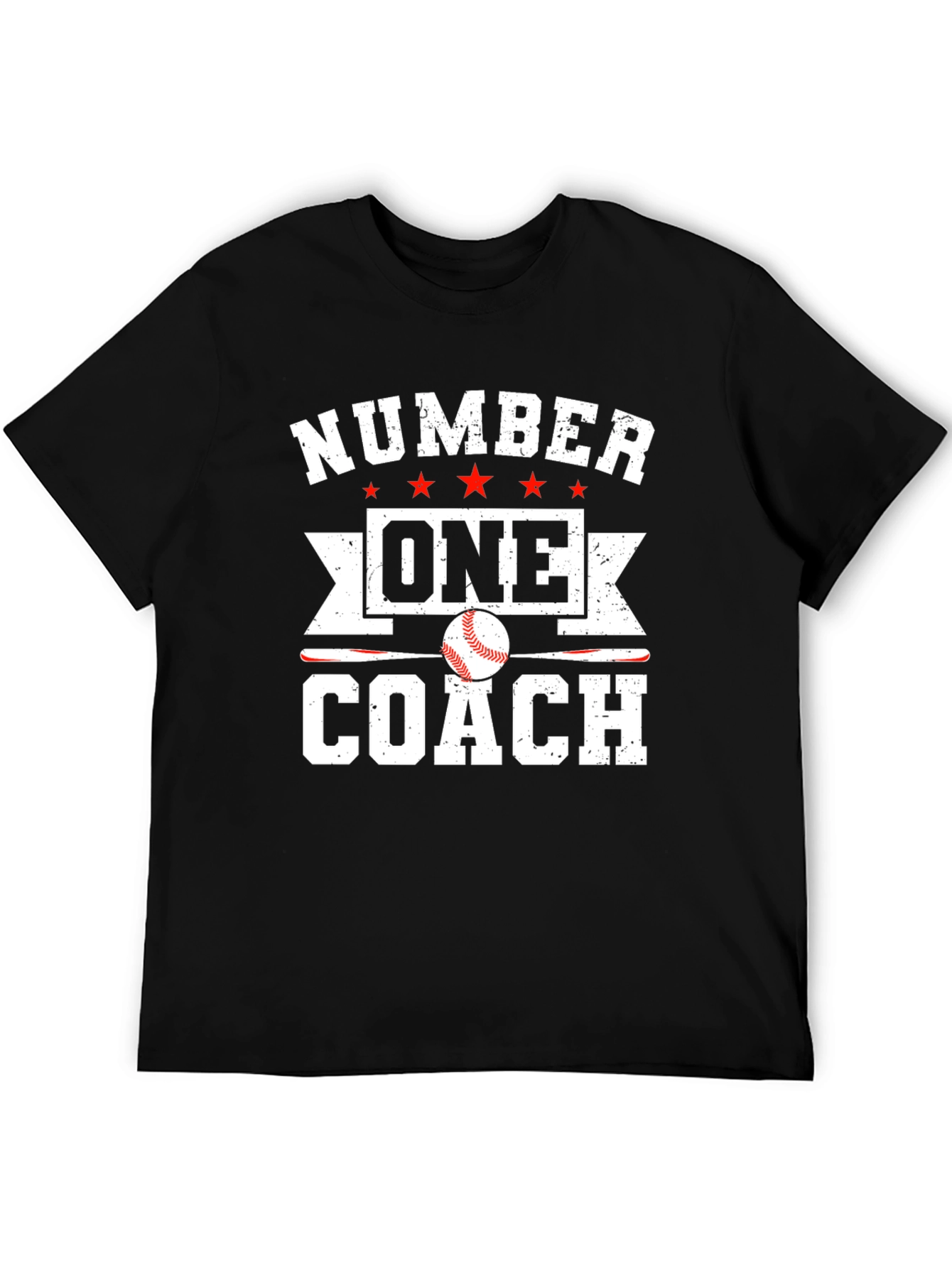 Number One Baseball Coach Graphic T-Shirt