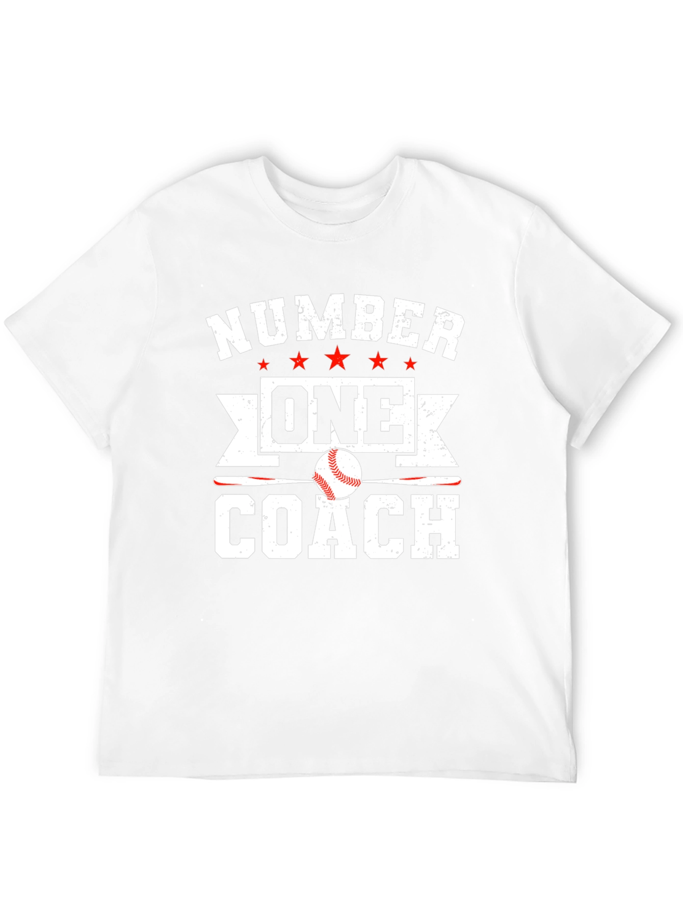 Number One Baseball Coach Graphic T-Shirt