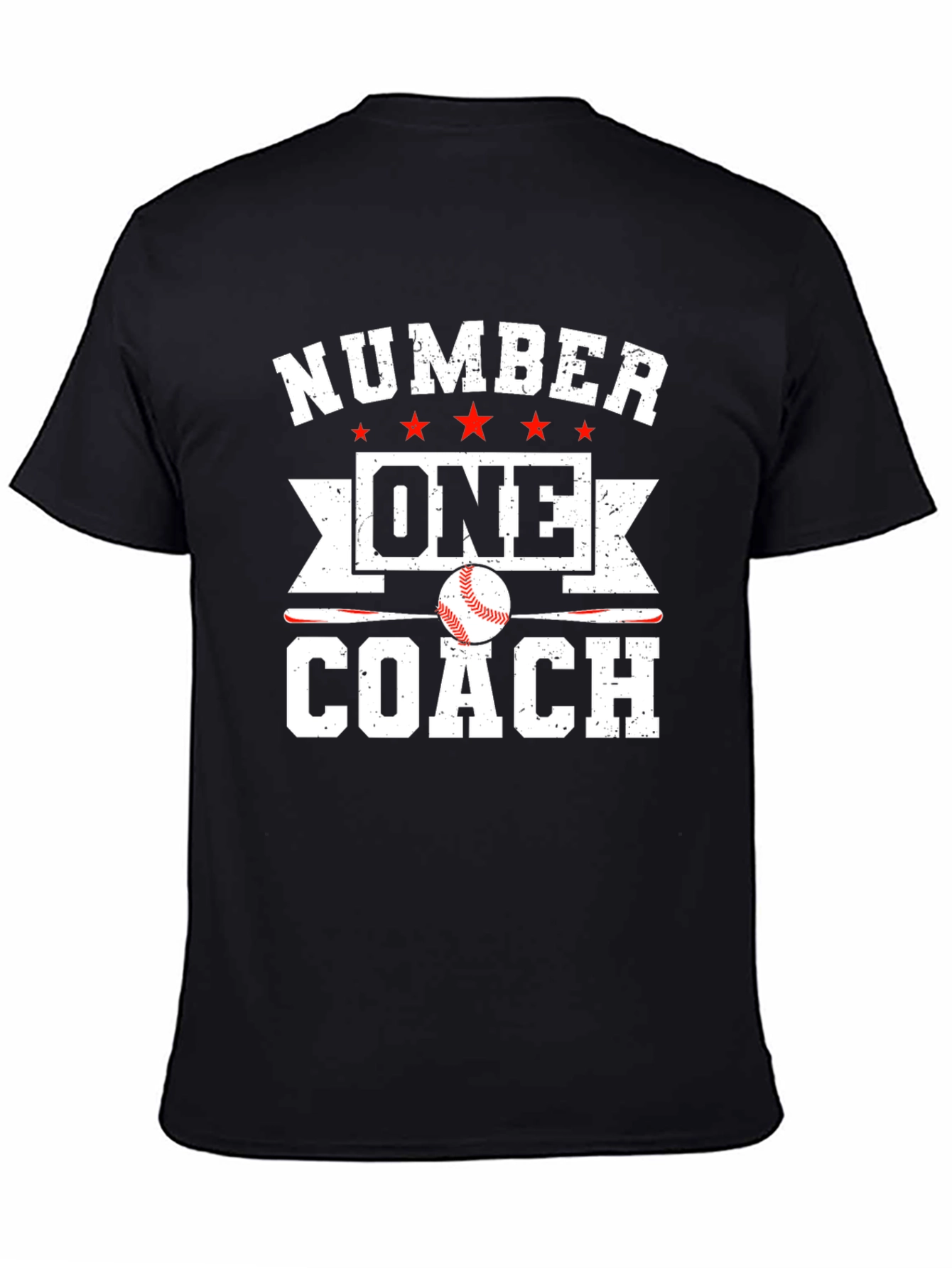 Number One Baseball Coach Graphic T-Shirt