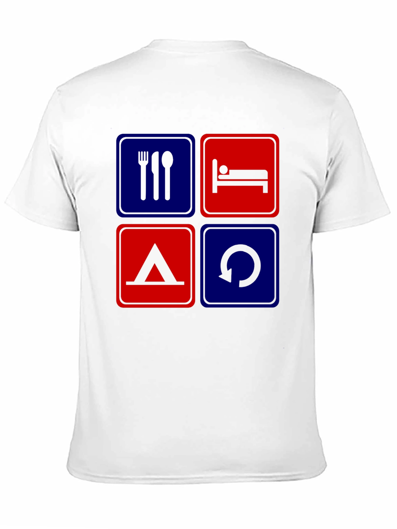 Eat Sleep Camp Repeat Graphic T-Shirt