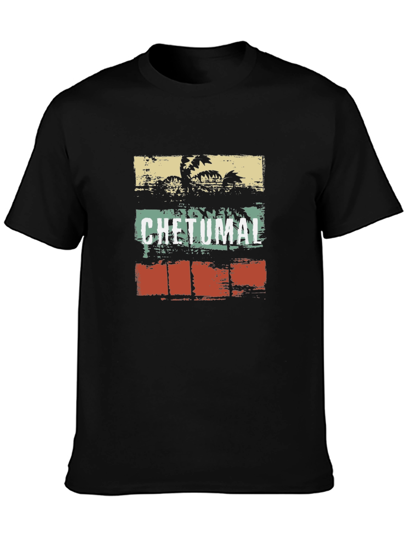 Chetumal Retro Palm Tree Graphic T-Shirt