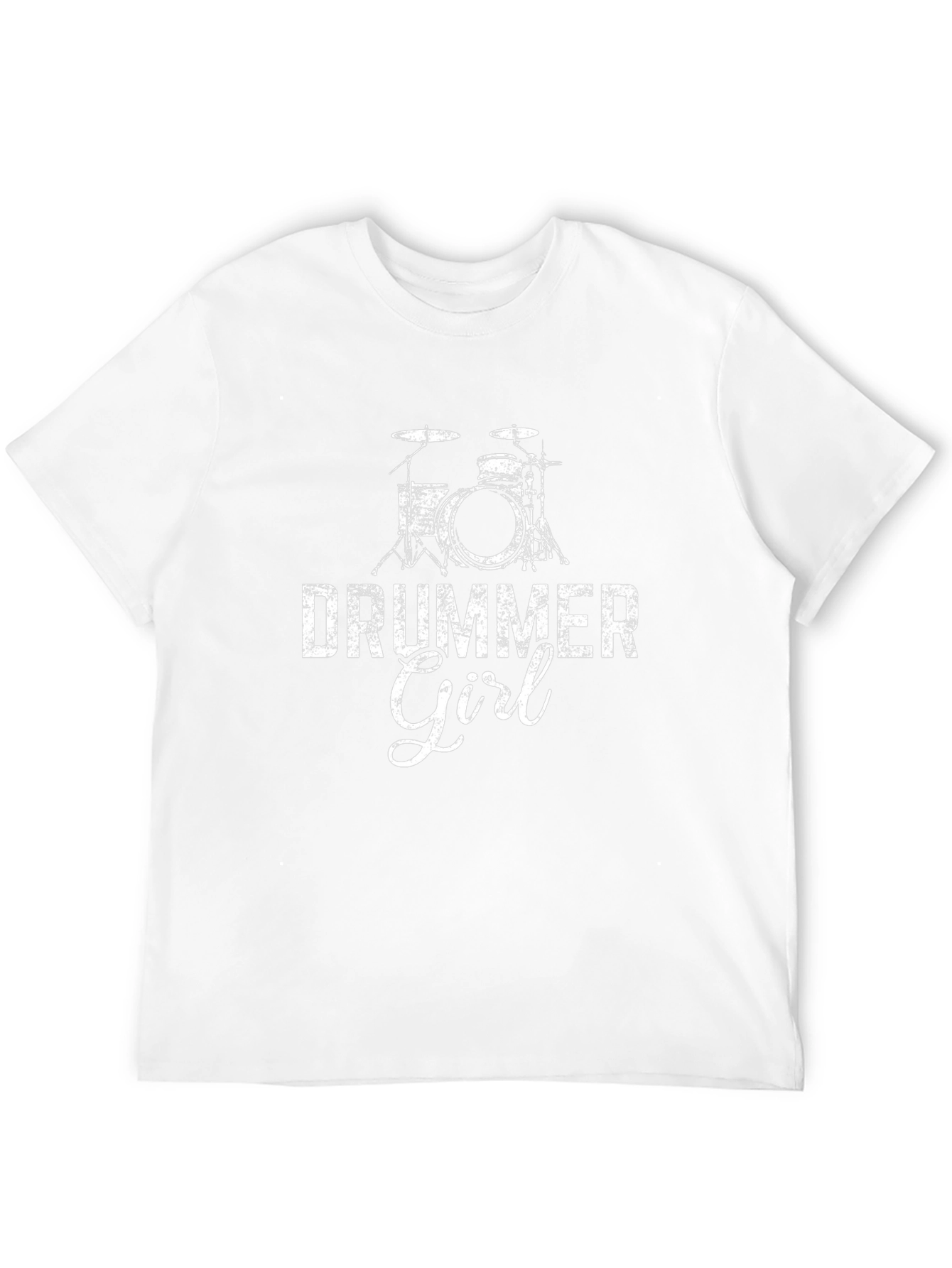 Drummer Girl Graphic Tee - Music Lovers T-Shirt
