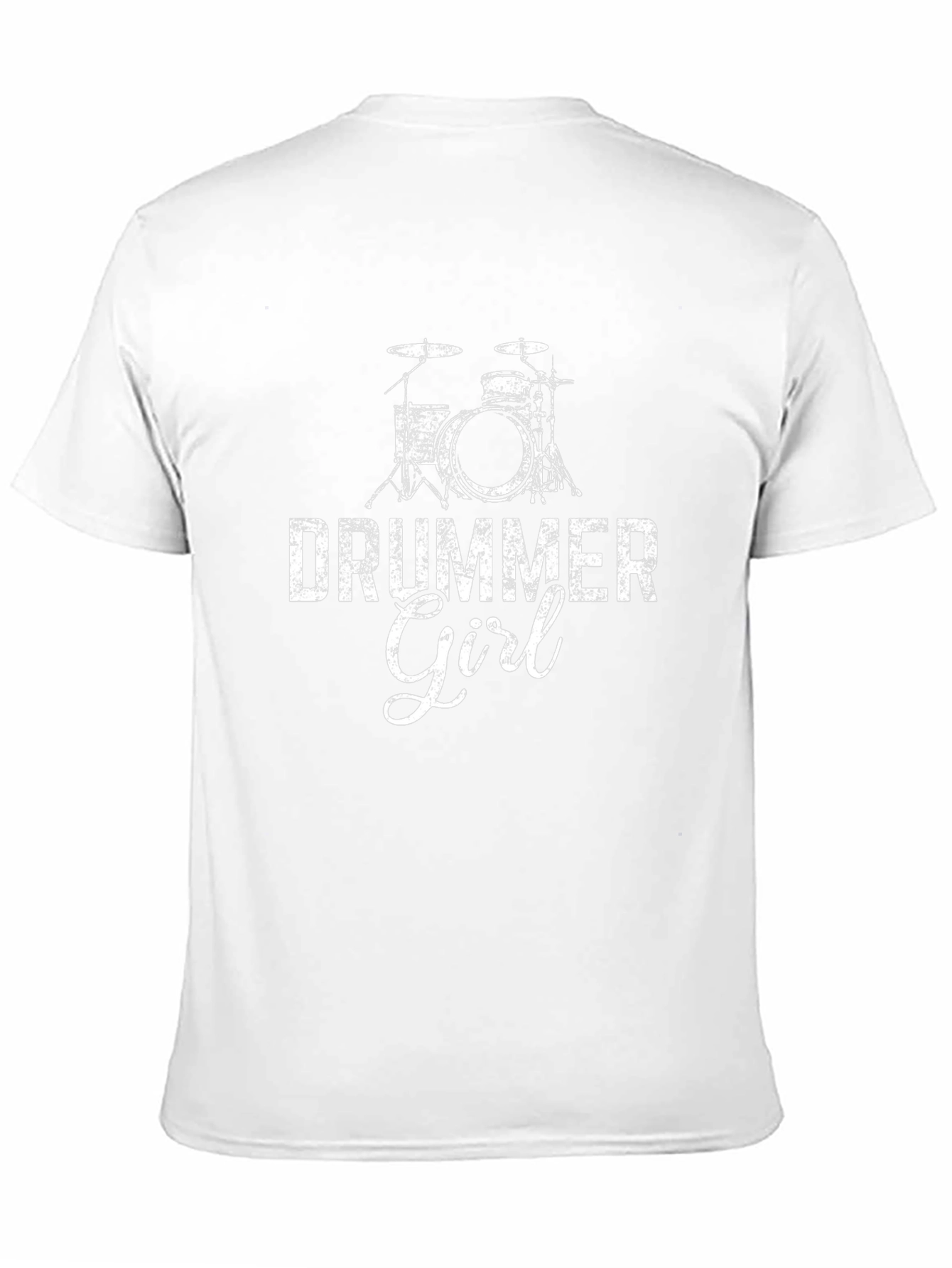 Drummer Girl Graphic Tee - Music Lovers T-Shirt