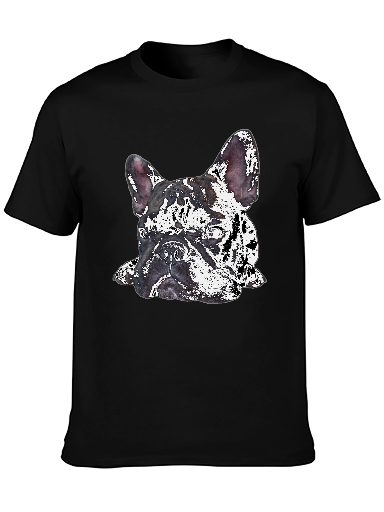 Dog Graphic Print Crew Neck T-Shirt