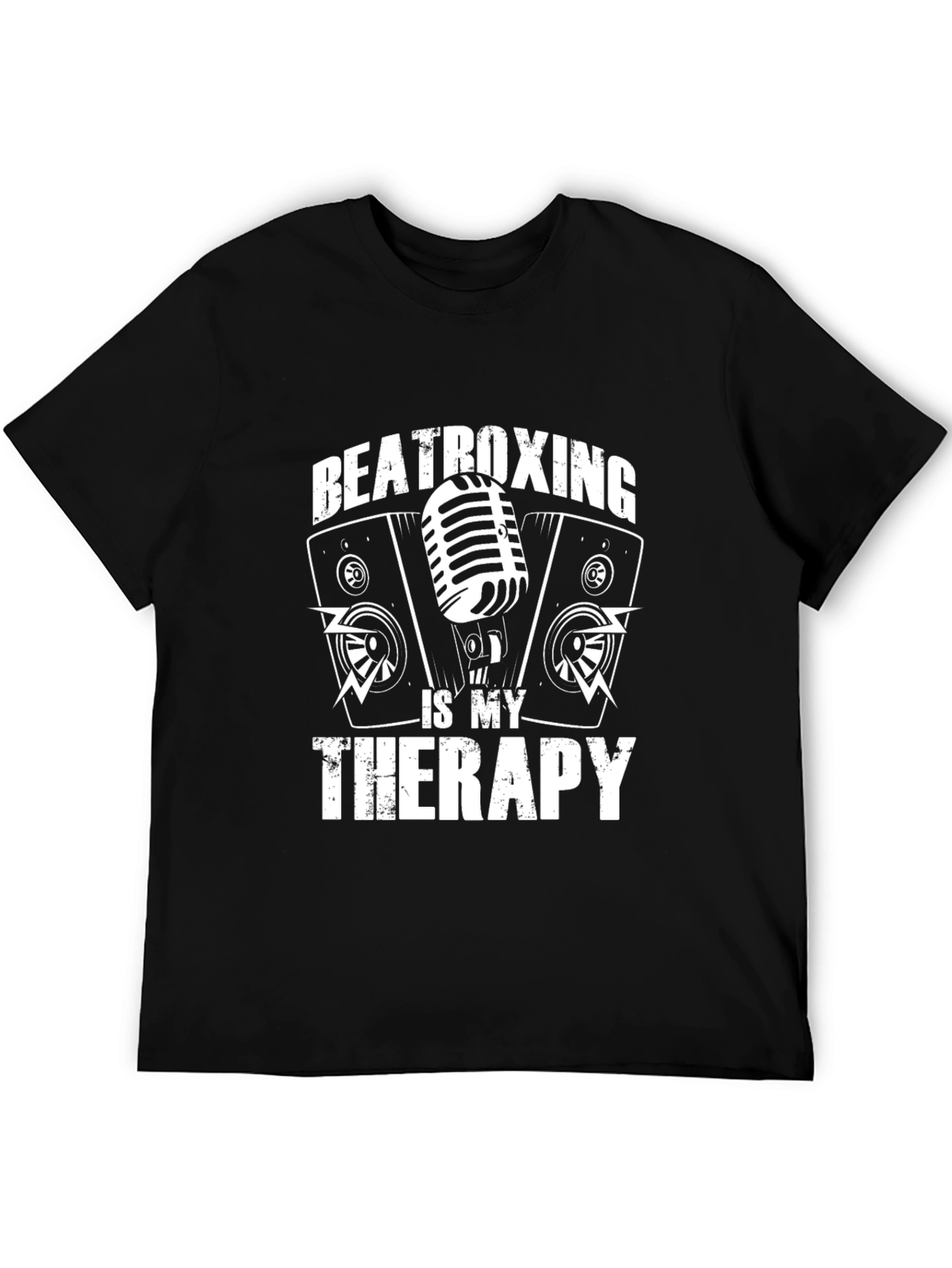 Beatboxing is My Therapy Black T-Shirt