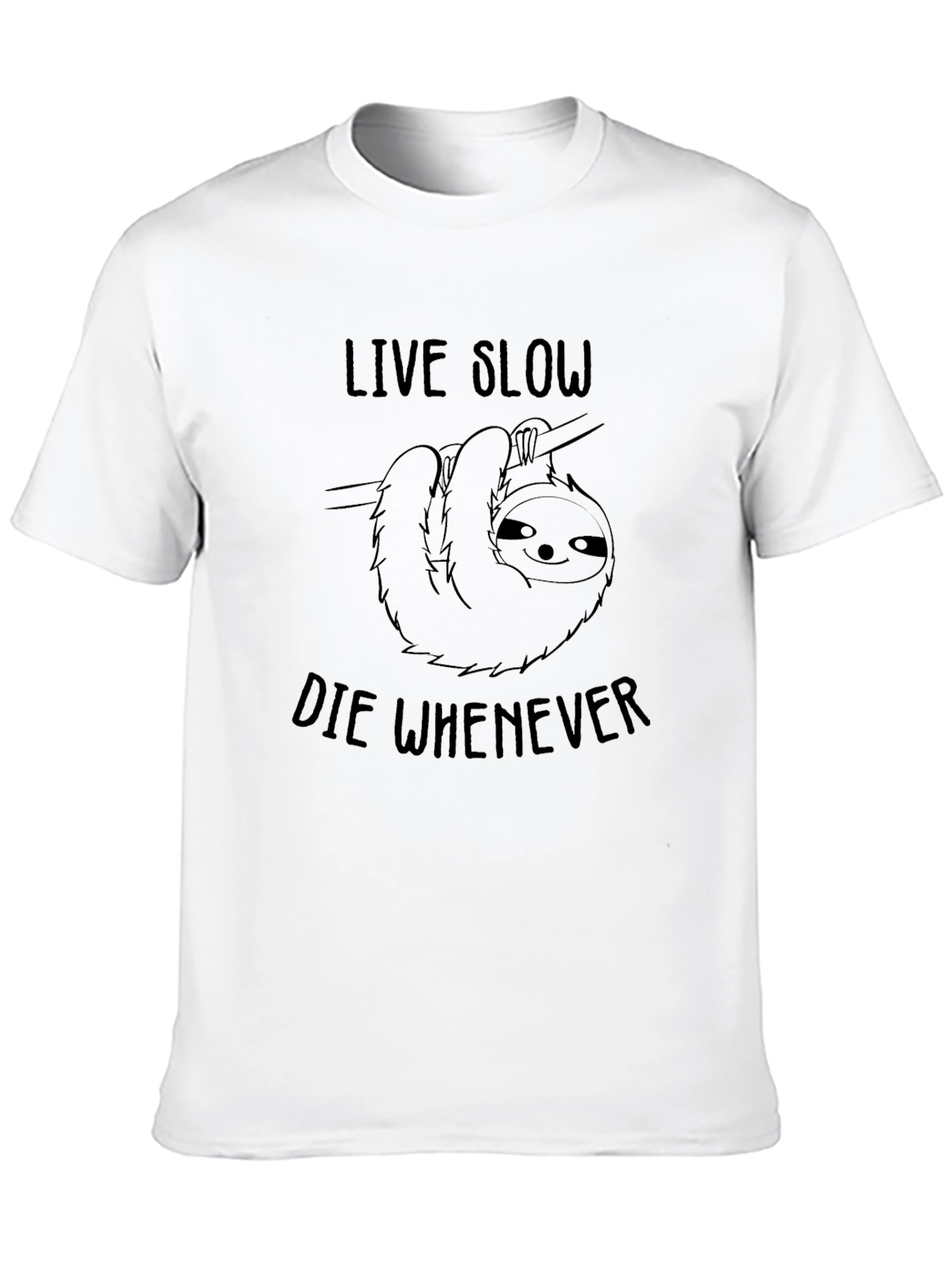 Live Slow Sloth Graphic Tee