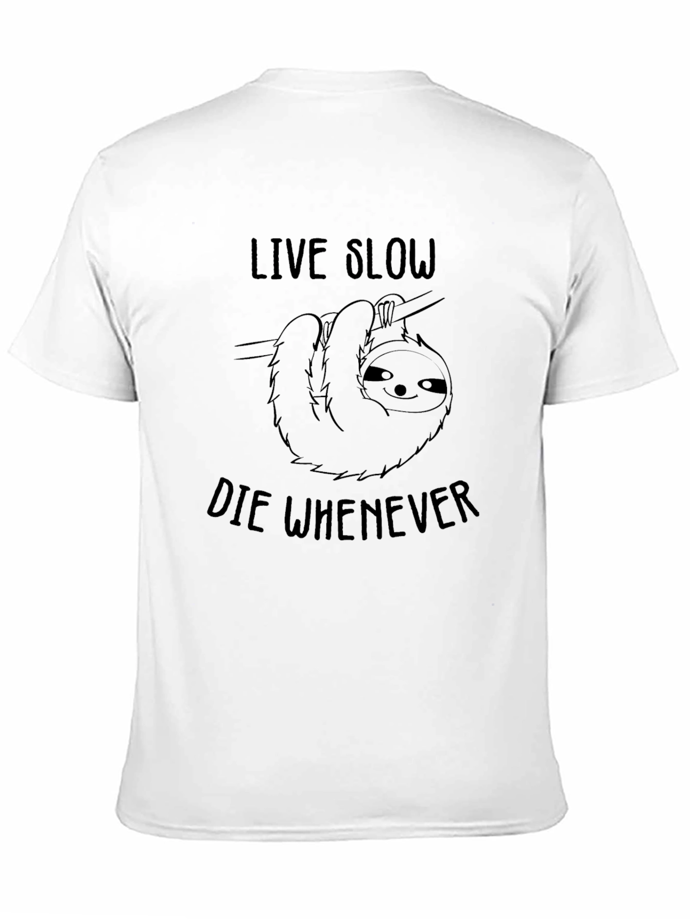 Live Slow Sloth Graphic Tee